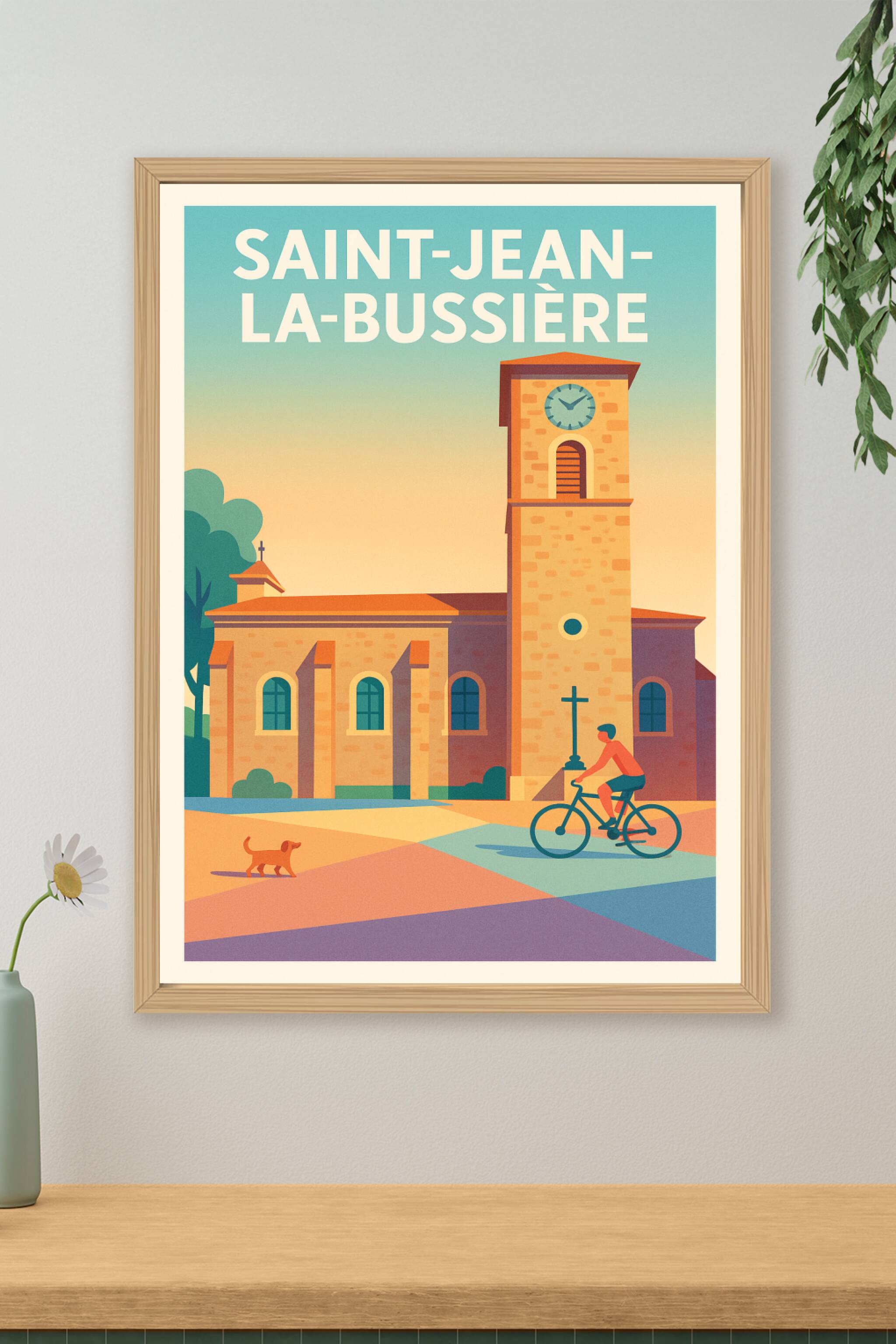 Affiche de Saint-Jean-la-Bussière - Charme bucolique au fil du temps