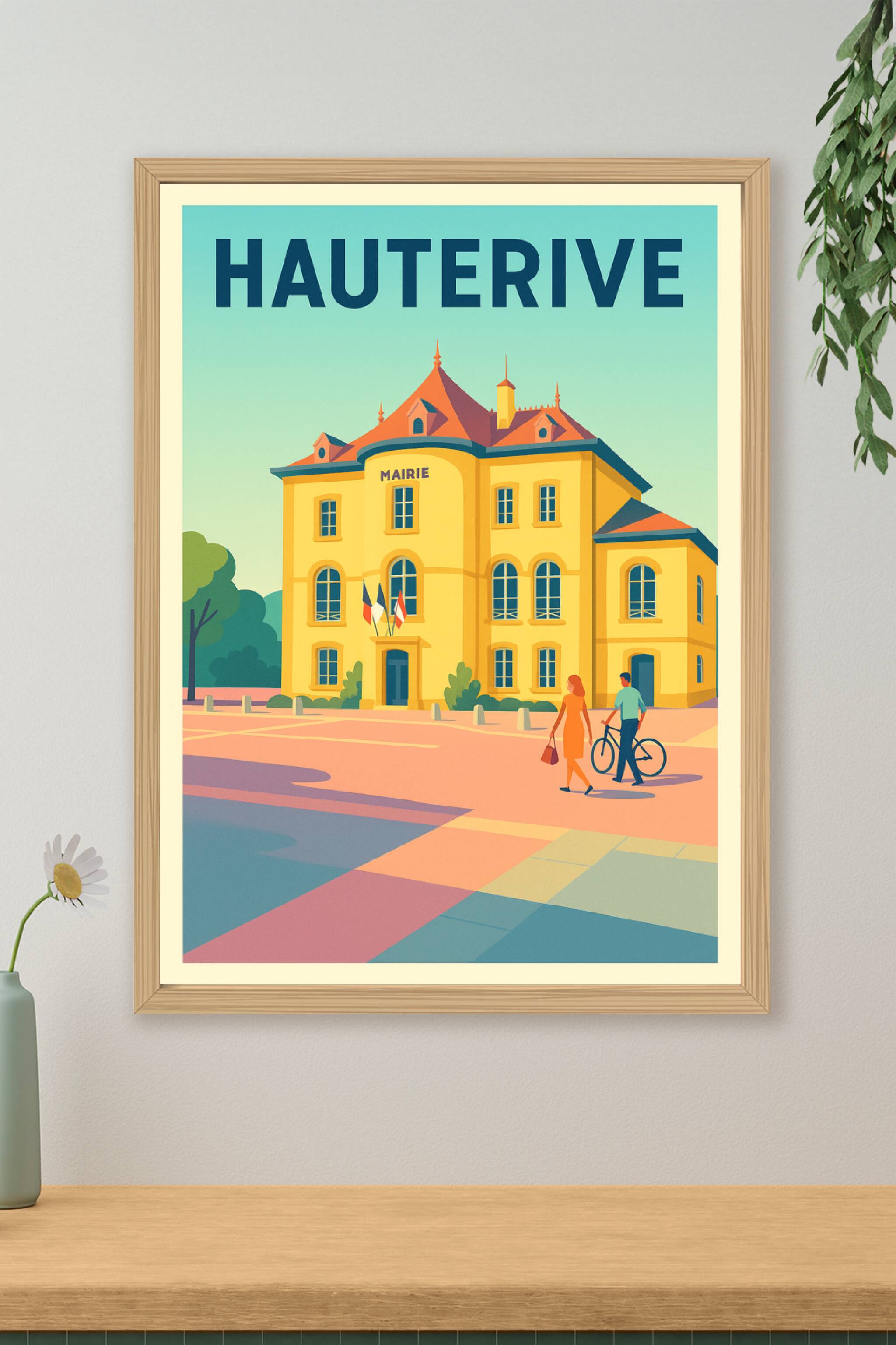 Affiche de Hauterive - Élégance et charme de la mairie locale