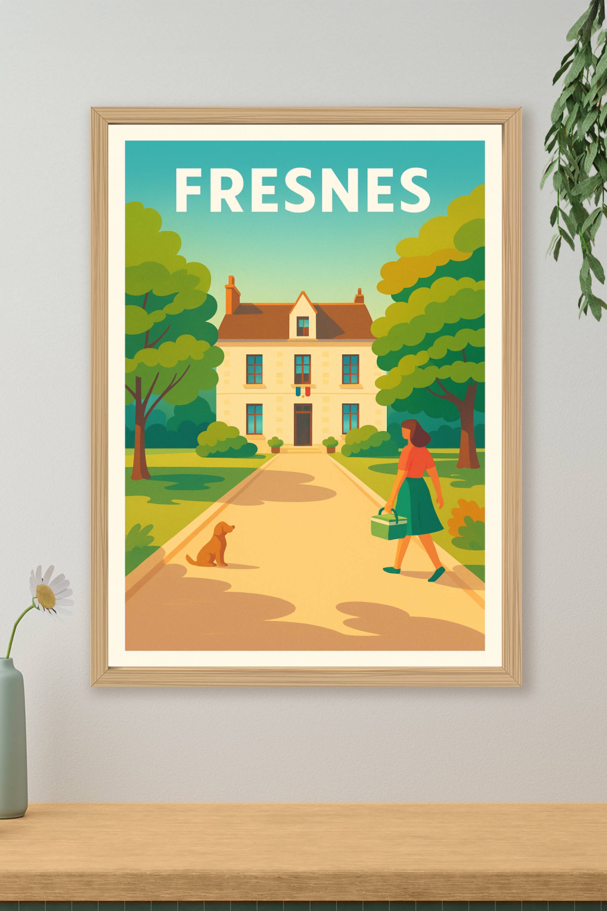 Affiche de Fresnes - L'élégance paisible au cœur de la ville