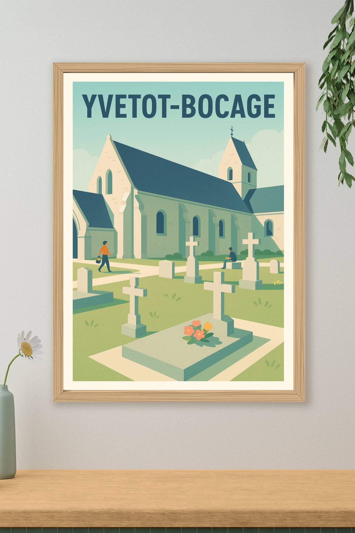 Affiche de Yvetot-Bocage - Charme paisible du bocage normand