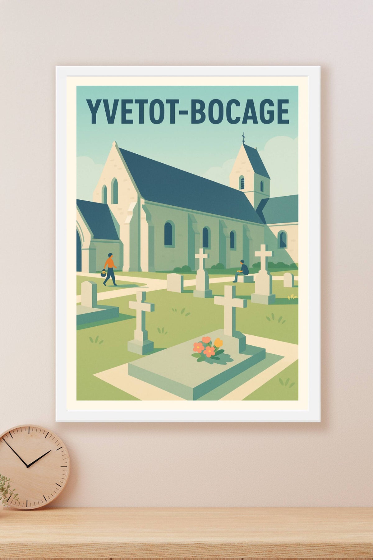 Affiche de Yvetot-Bocage - Charme paisible du bocage normand