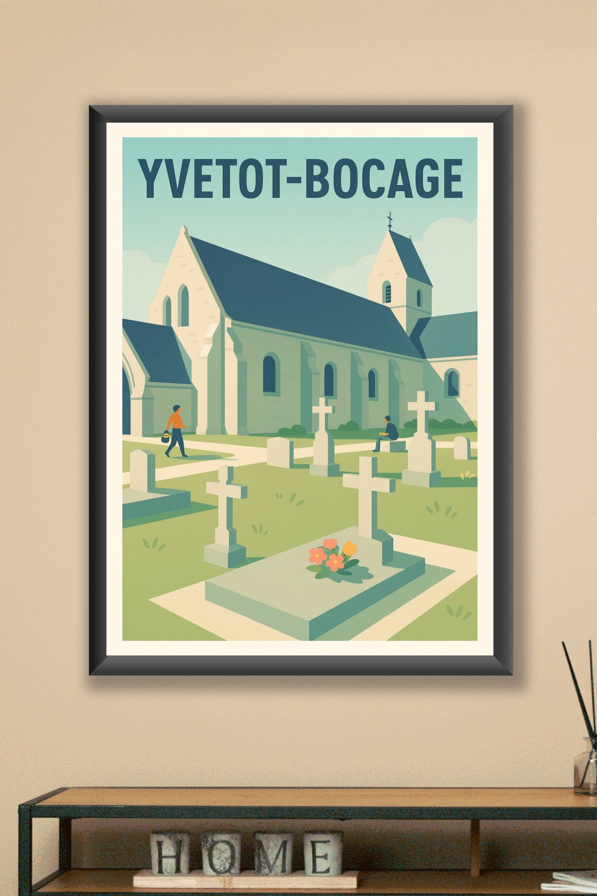Affiche de Yvetot-Bocage - Charme paisible du bocage normand