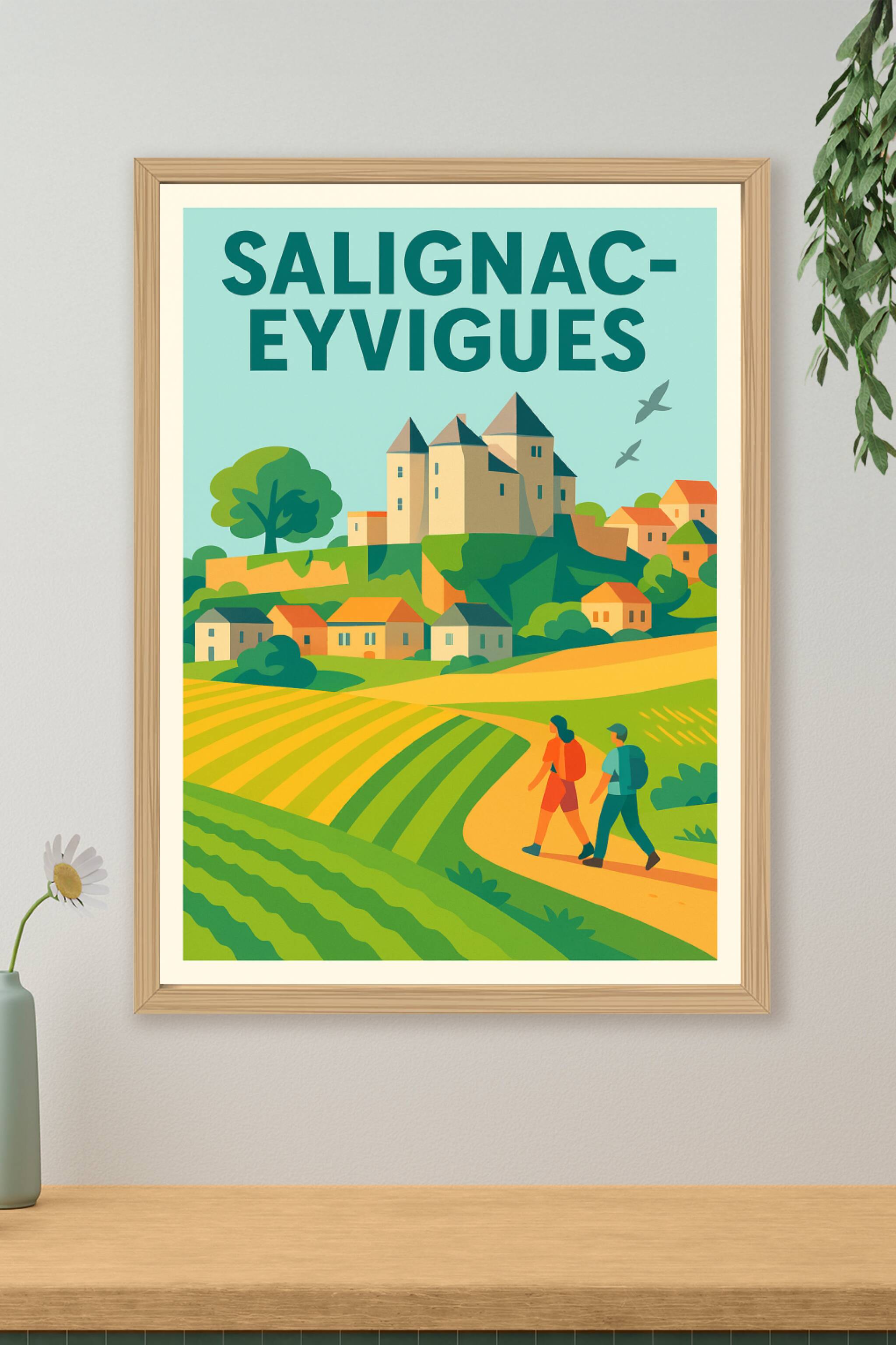 Affiche de Salignac-Eyvigues - L'escapade champêtre au cœur du Périgord
