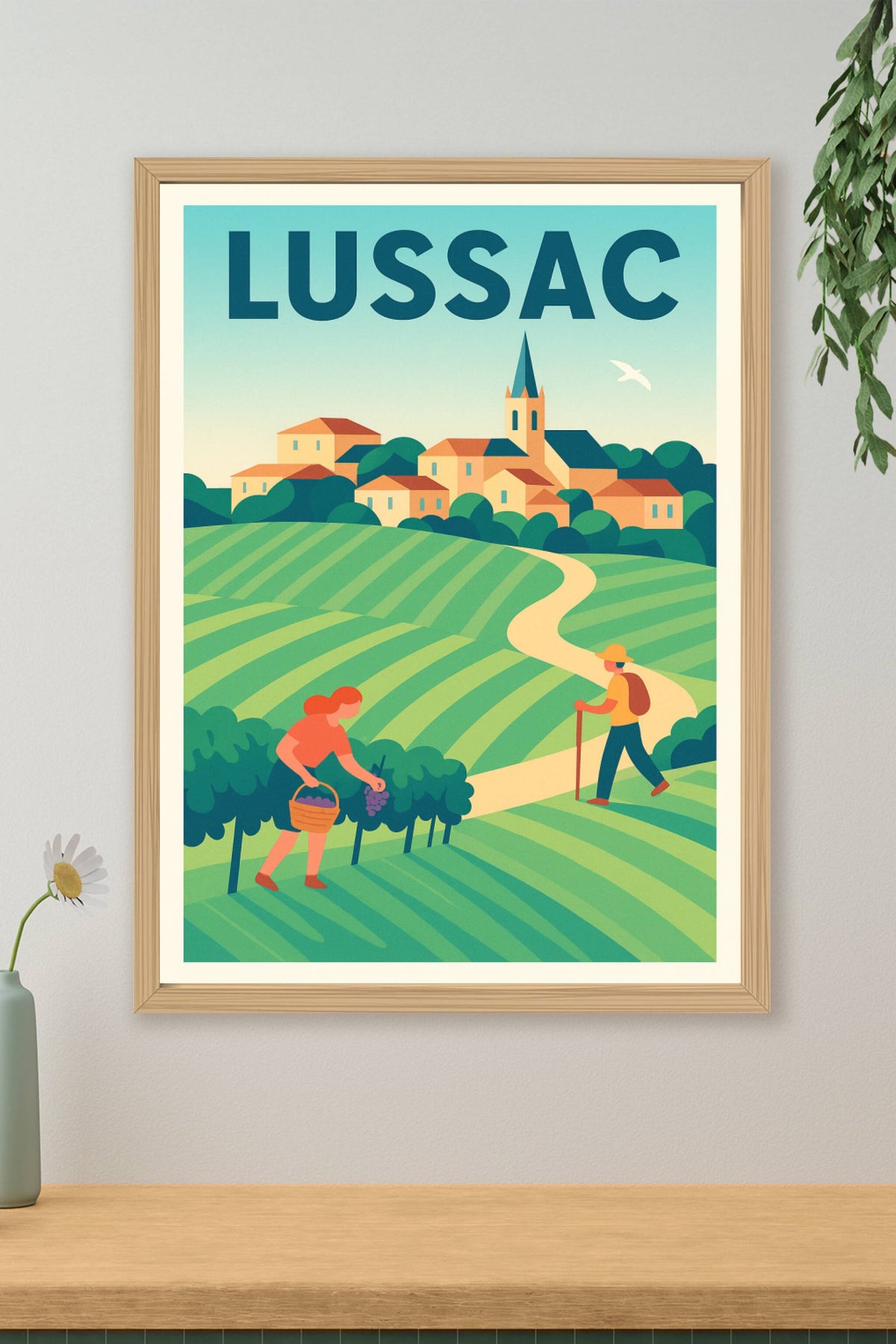 Affiche de Lussac - Escapade au cœur des vignobles