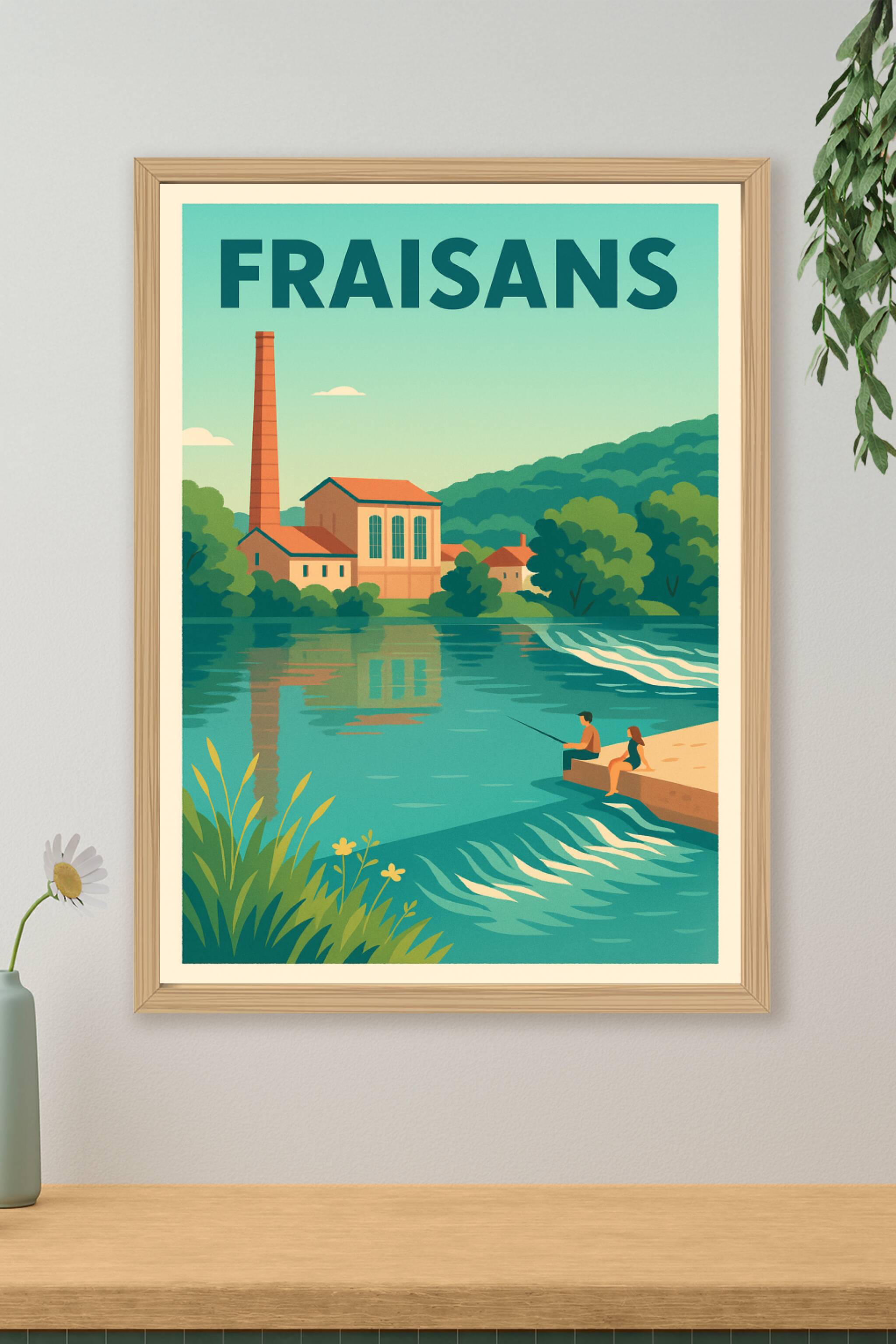 Affiche de Fraisans - Sérénité au bord de l'eau