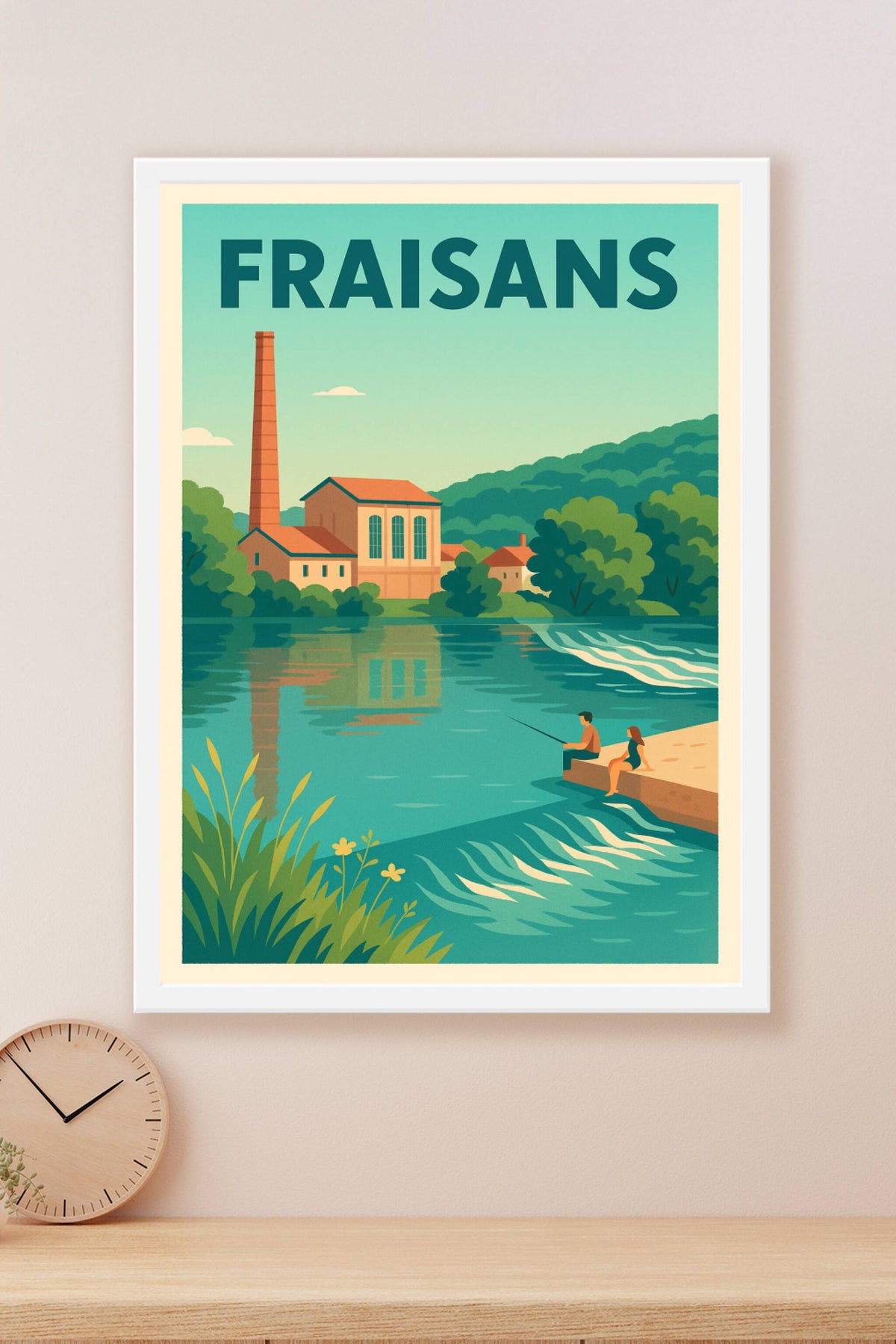 Affiche de Fraisans - Sérénité au bord de l'eau