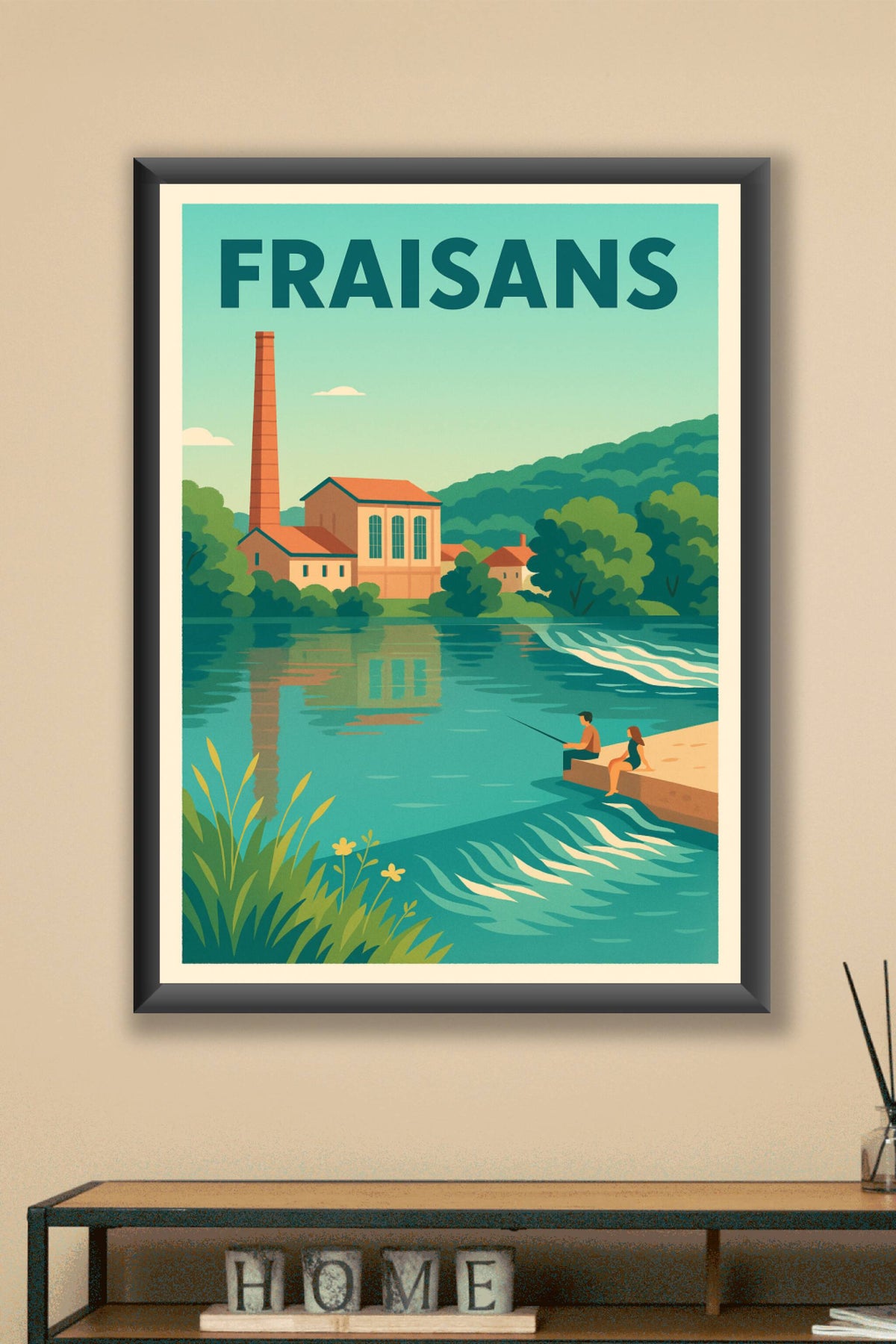 Affiche de Fraisans - Sérénité au bord de l'eau