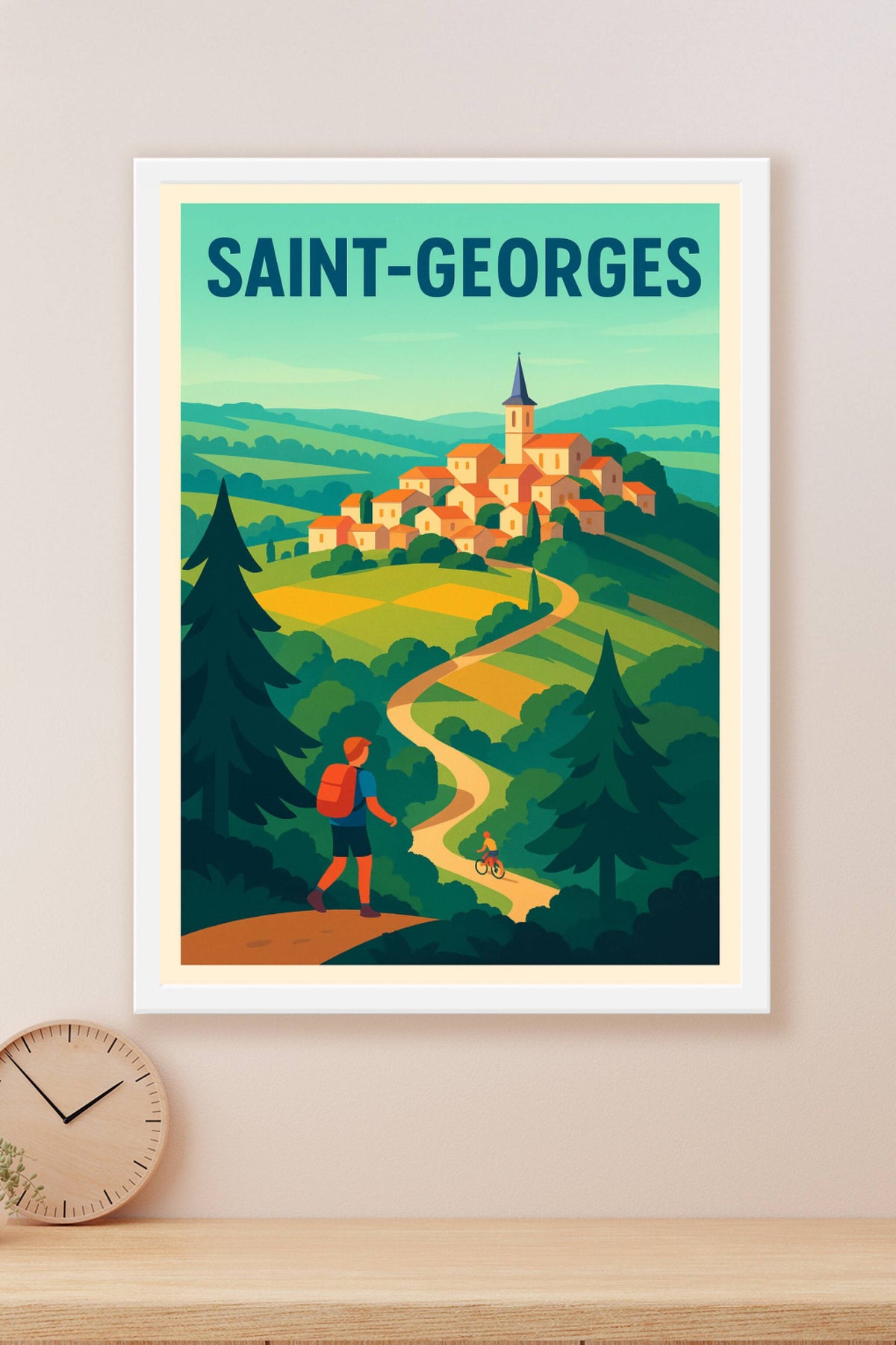 Affiche de Saint-Georges - Invitation à la promenade bucolique