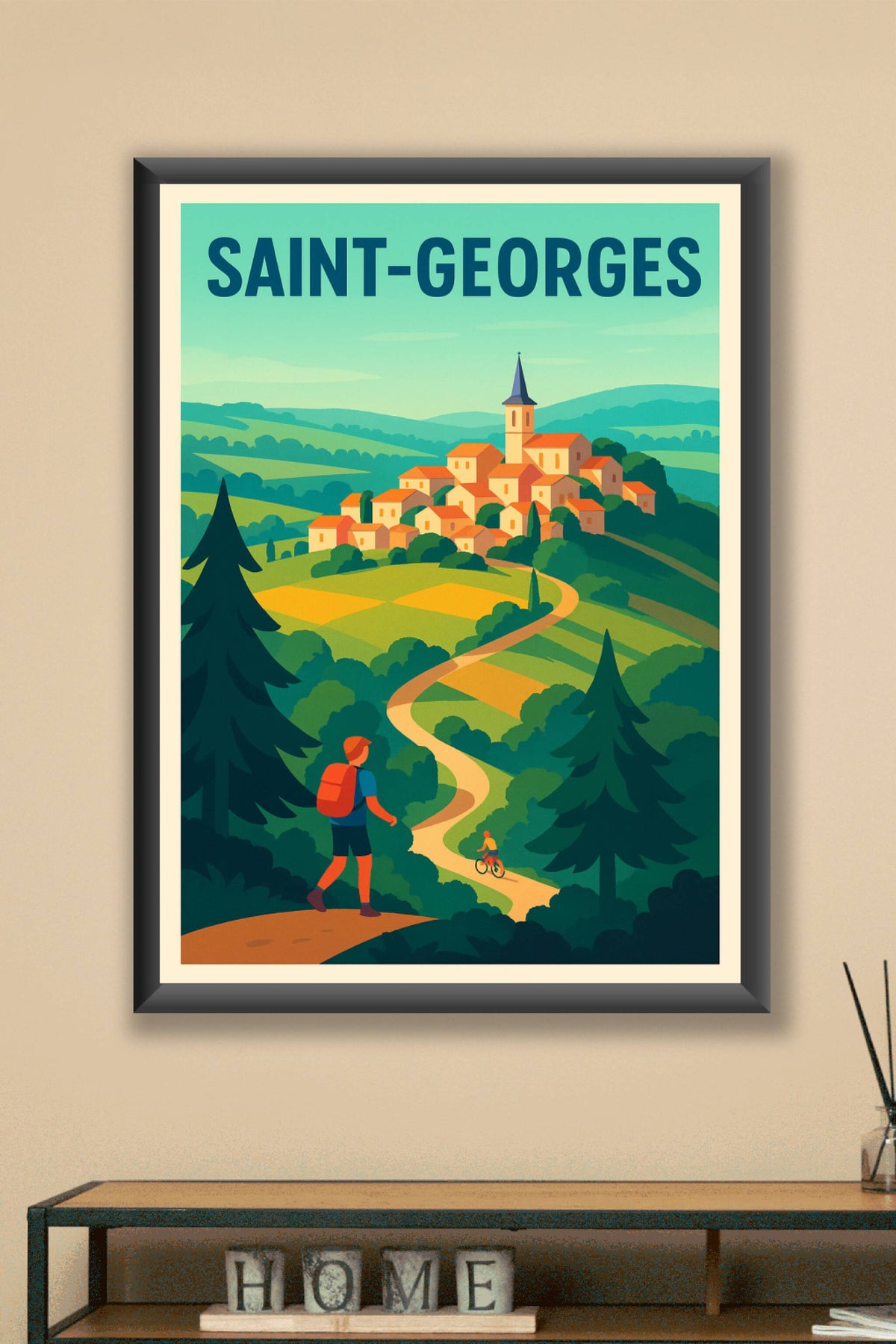 Affiche de Saint-Georges - Invitation à la promenade bucolique