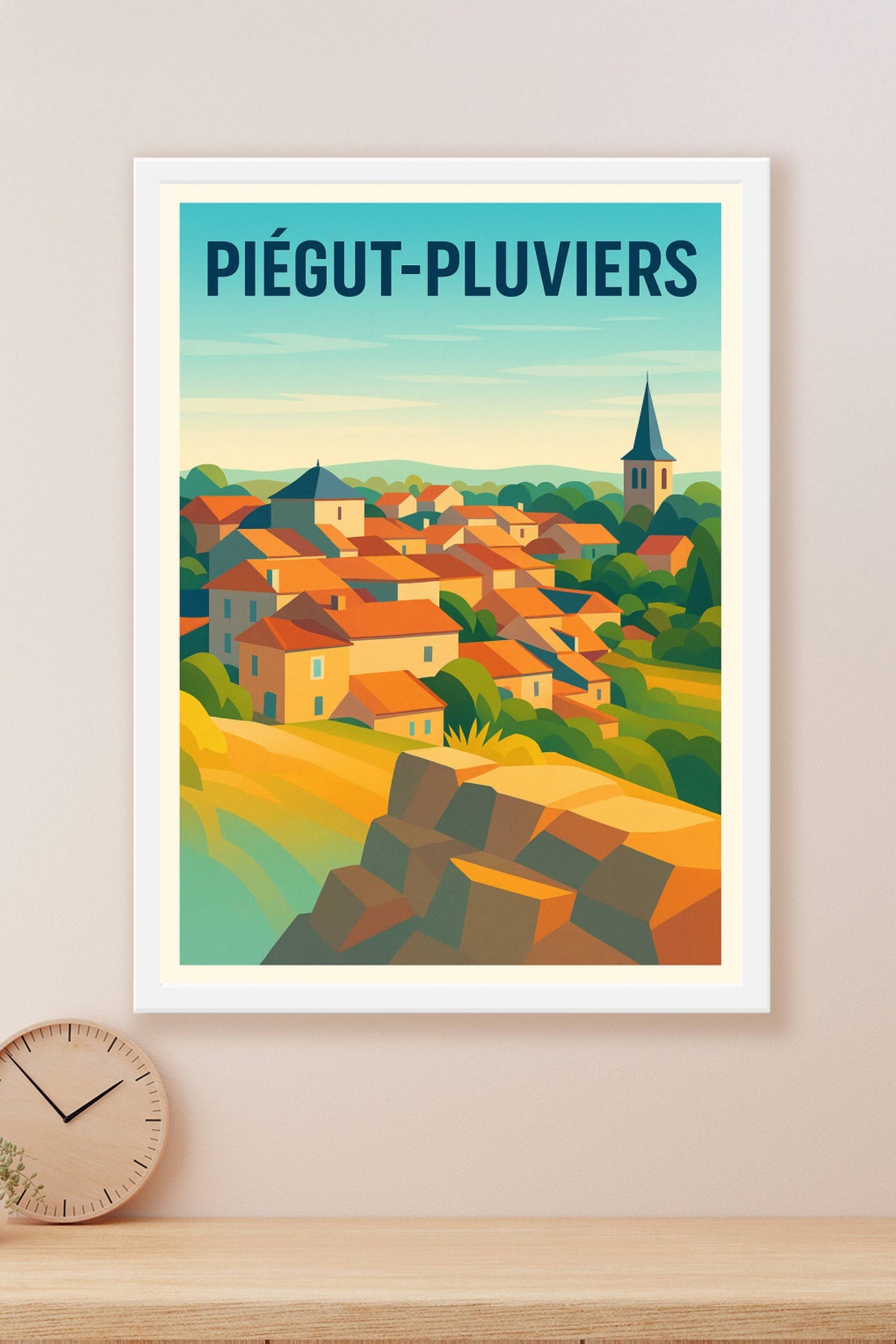 Affiche de Piégut-Pluviers - Charme et Sérénité en Dordogne
