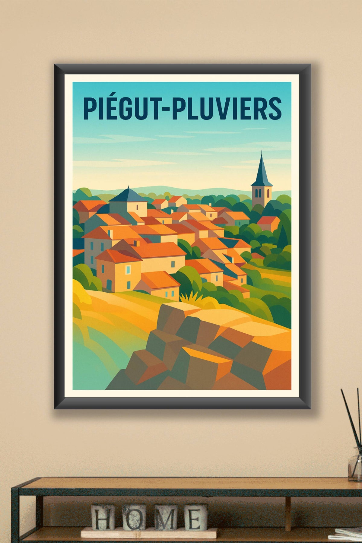 Affiche de Piégut-Pluviers - Charme et Sérénité en Dordogne