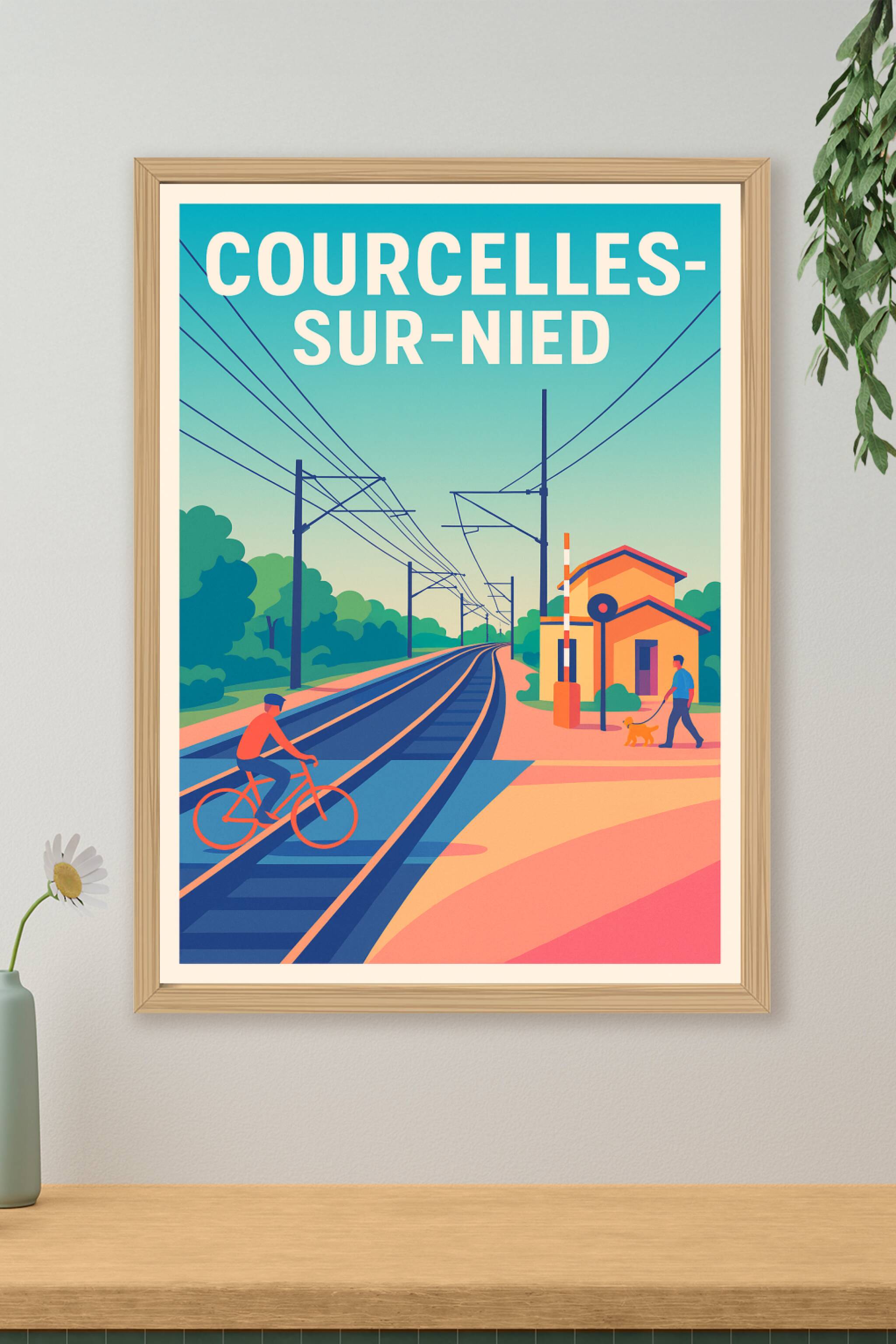 Affiche de Courcelles-sur-Nied - L'élégance tranquille du quotidien
