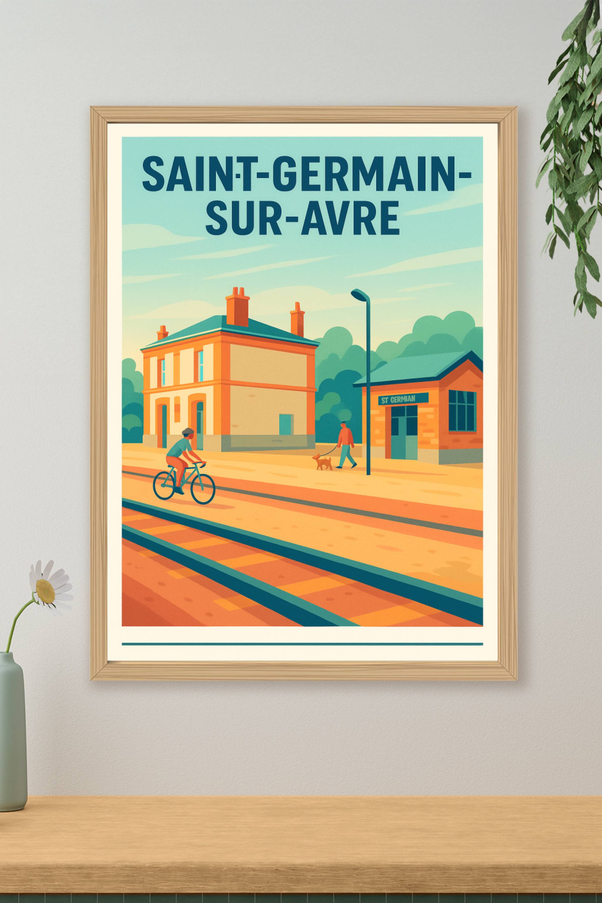 Affiche de Saint-Germain-sur-Avre - Escapade paisible au cœur de la campagne