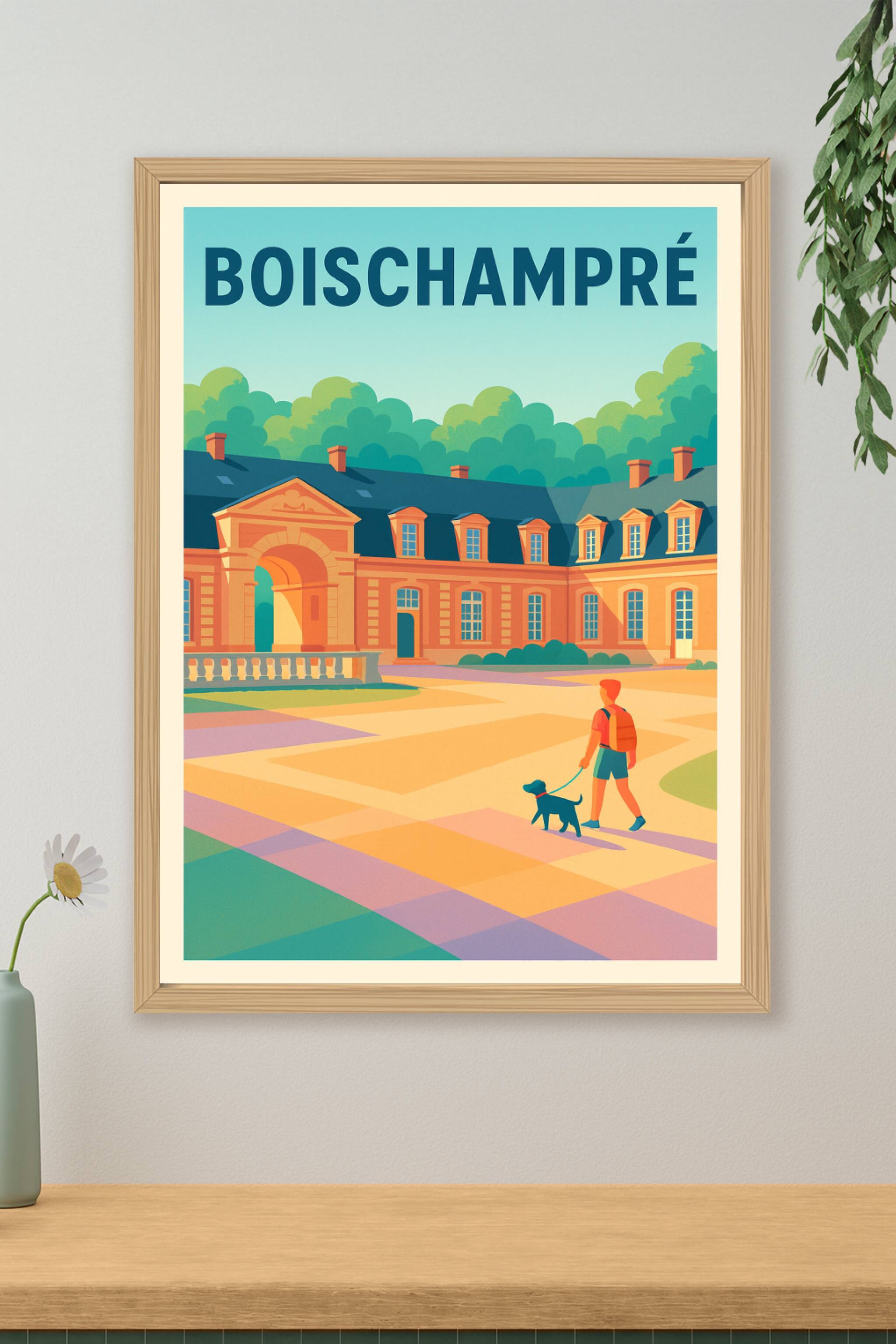 Affiche de Boischampré - L'élégance d'un lieu historique en lumière douce