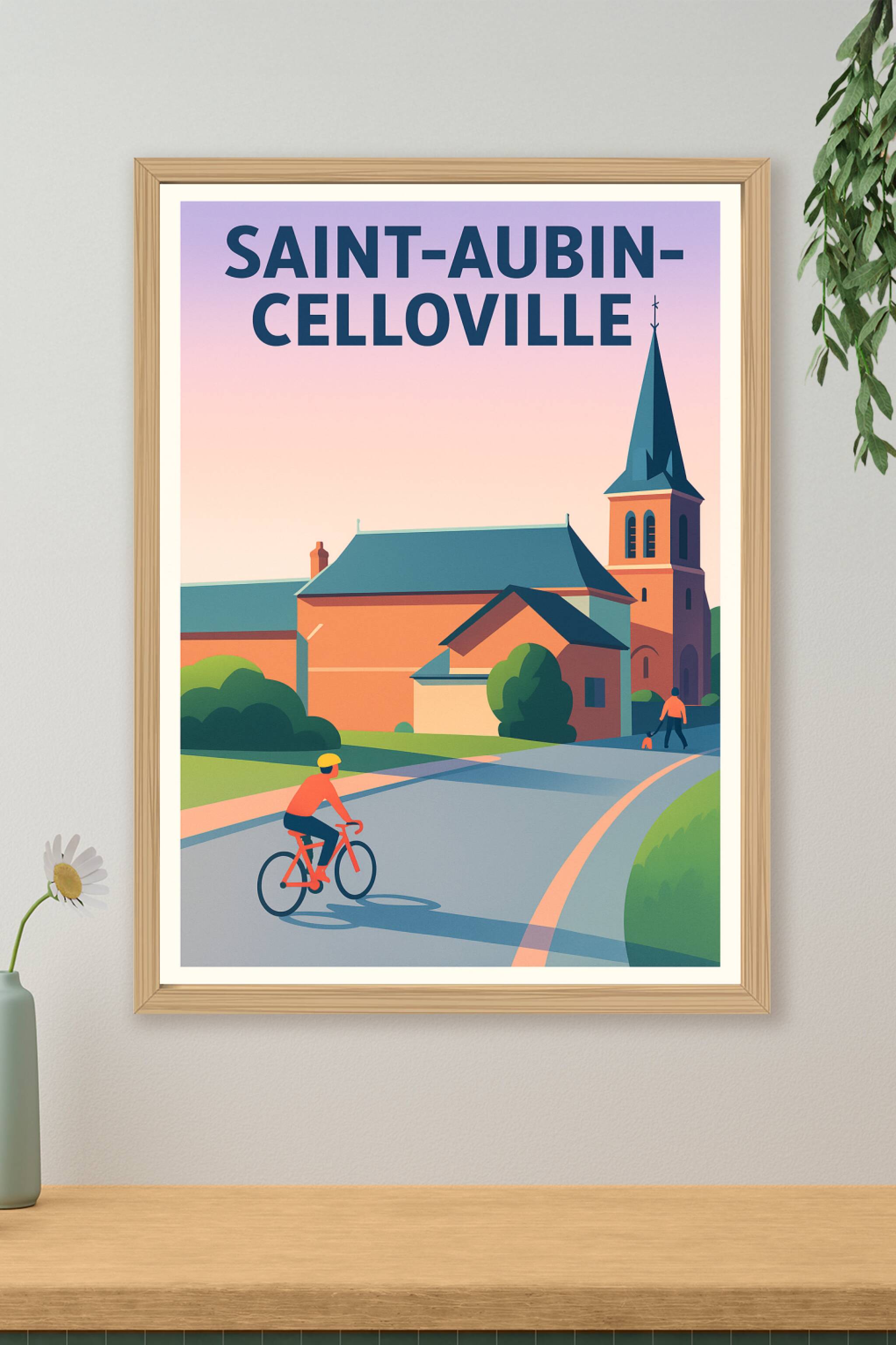 Affiche de Saint-Aubin-Celloville - Sérénité et douceur normande