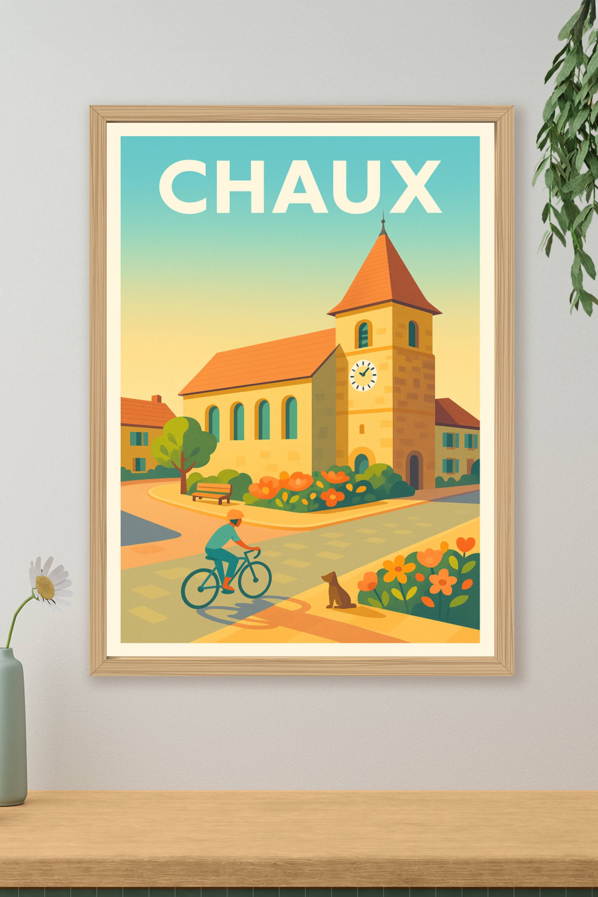 Affiche de Chaux - Charme paisible et douceur de vivre