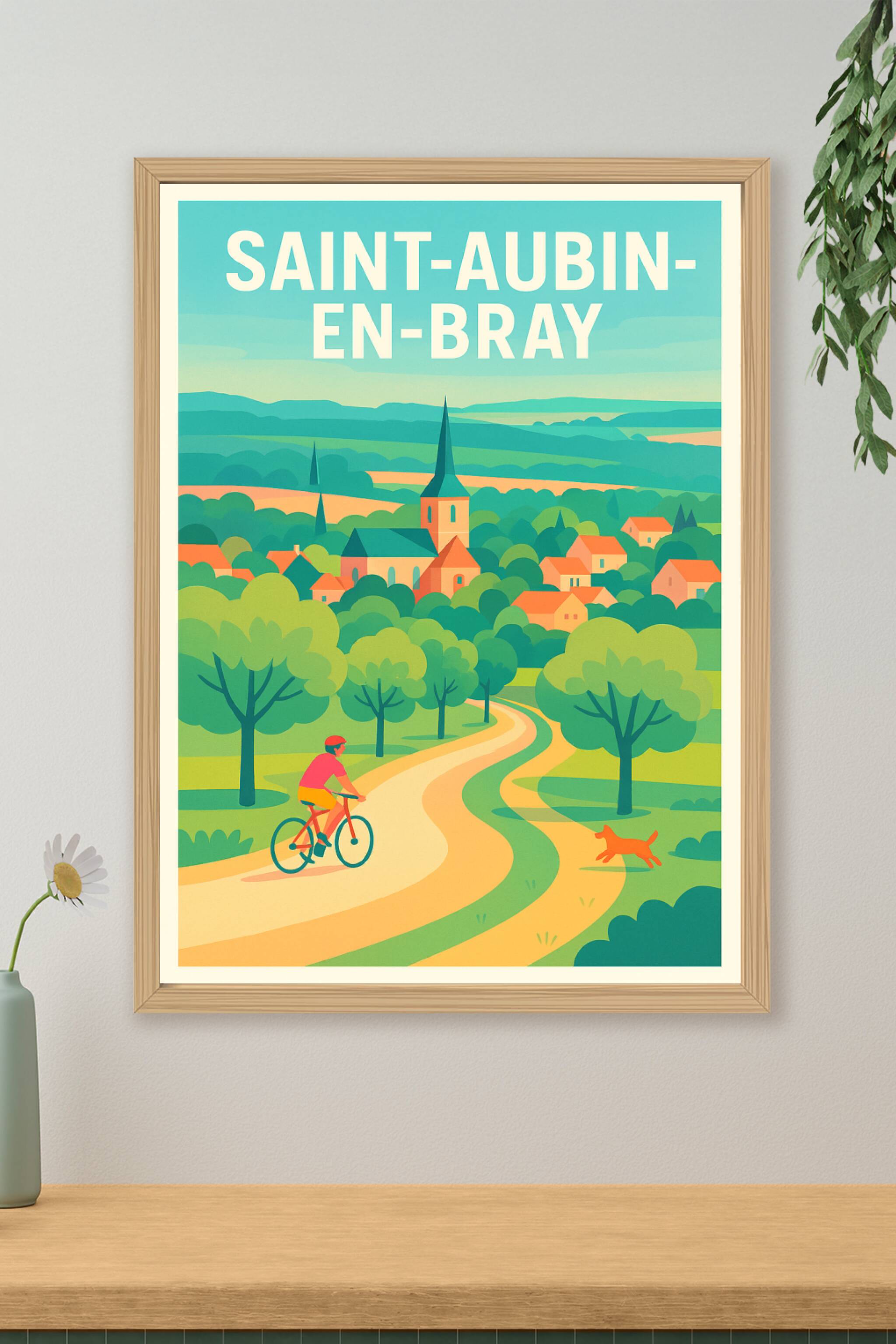 Affiche de Saint-Aubin-en-Bray - Évasion à vélo au cœur de la campagne