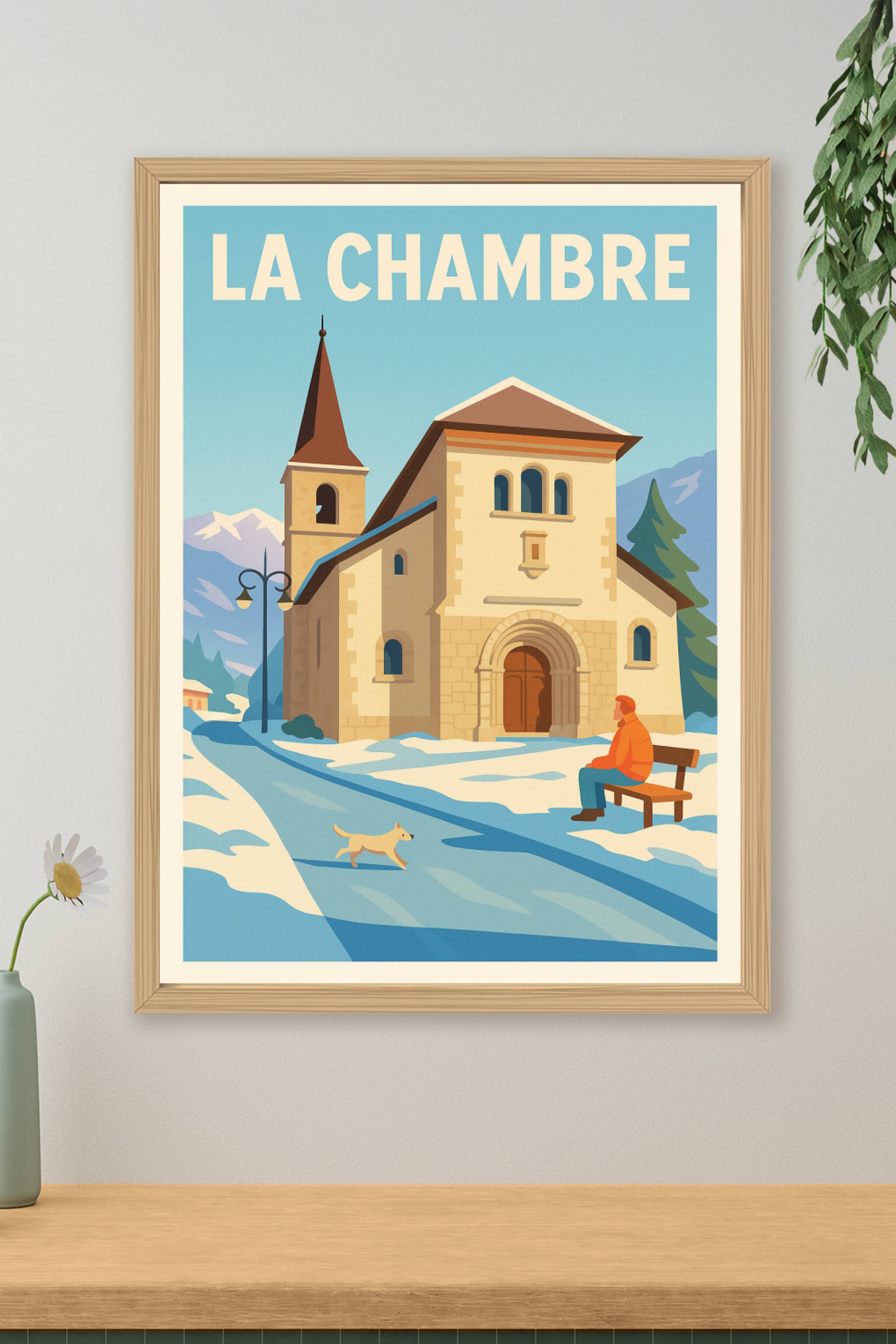 Affiche de La Chambre - Charme hivernal et sérénité alpine