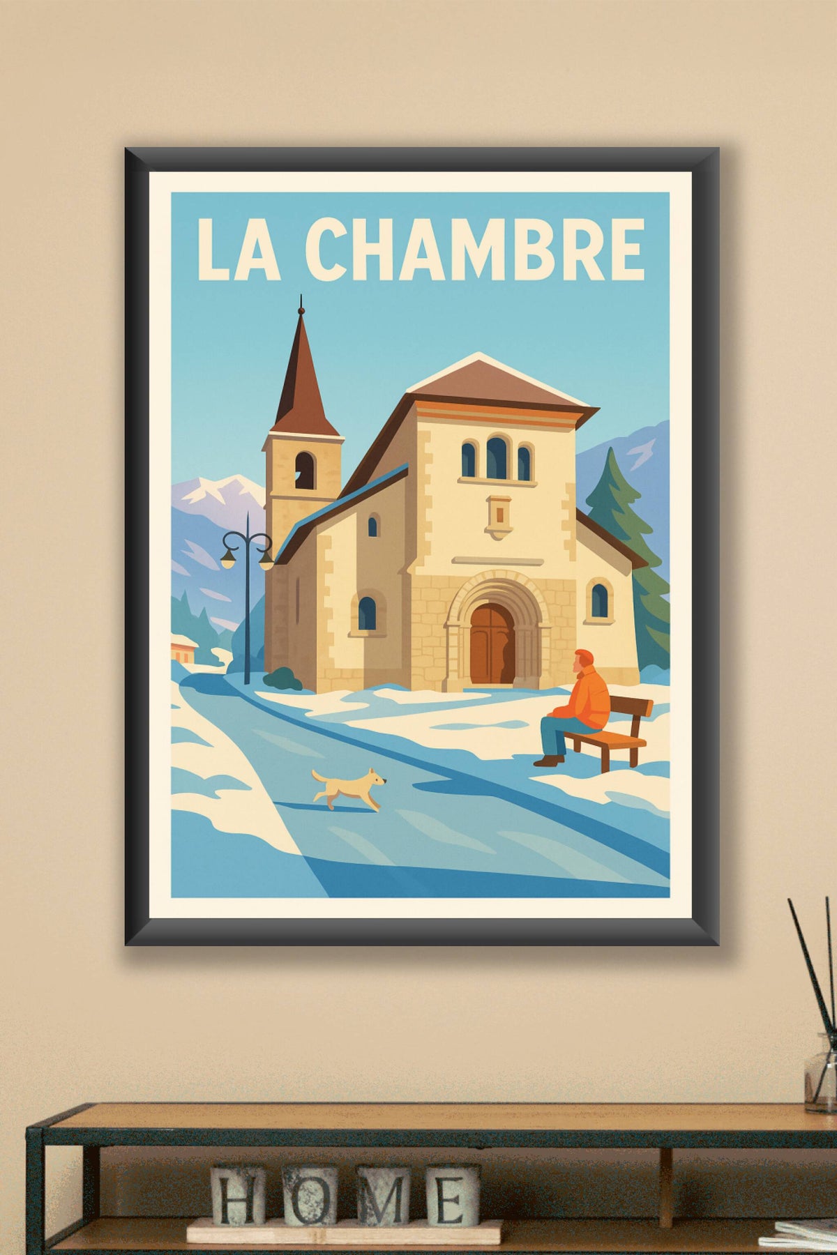 Affiche de La Chambre - Charme hivernal et sérénité alpine