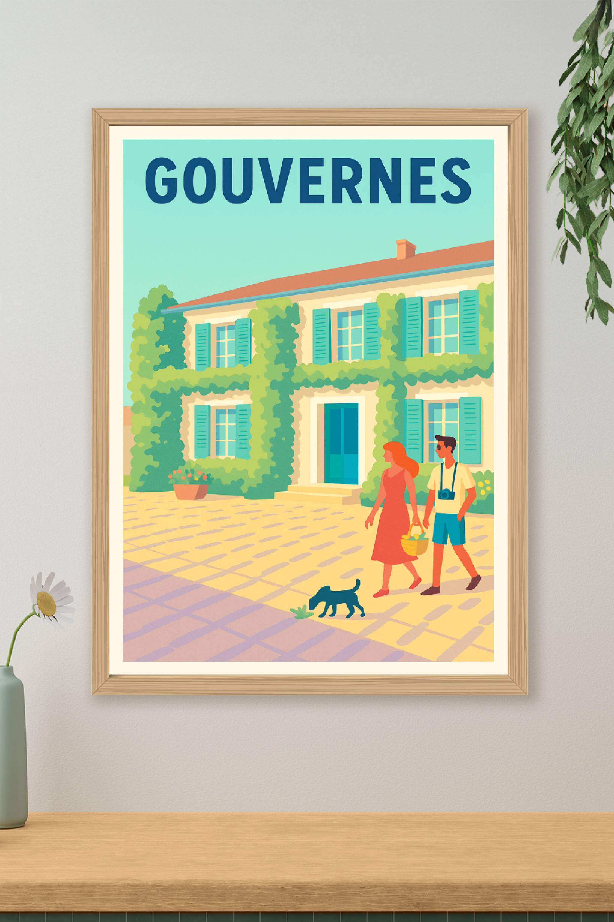 Affiche de Gouvernes - Charme bucolique et douceur de vivre