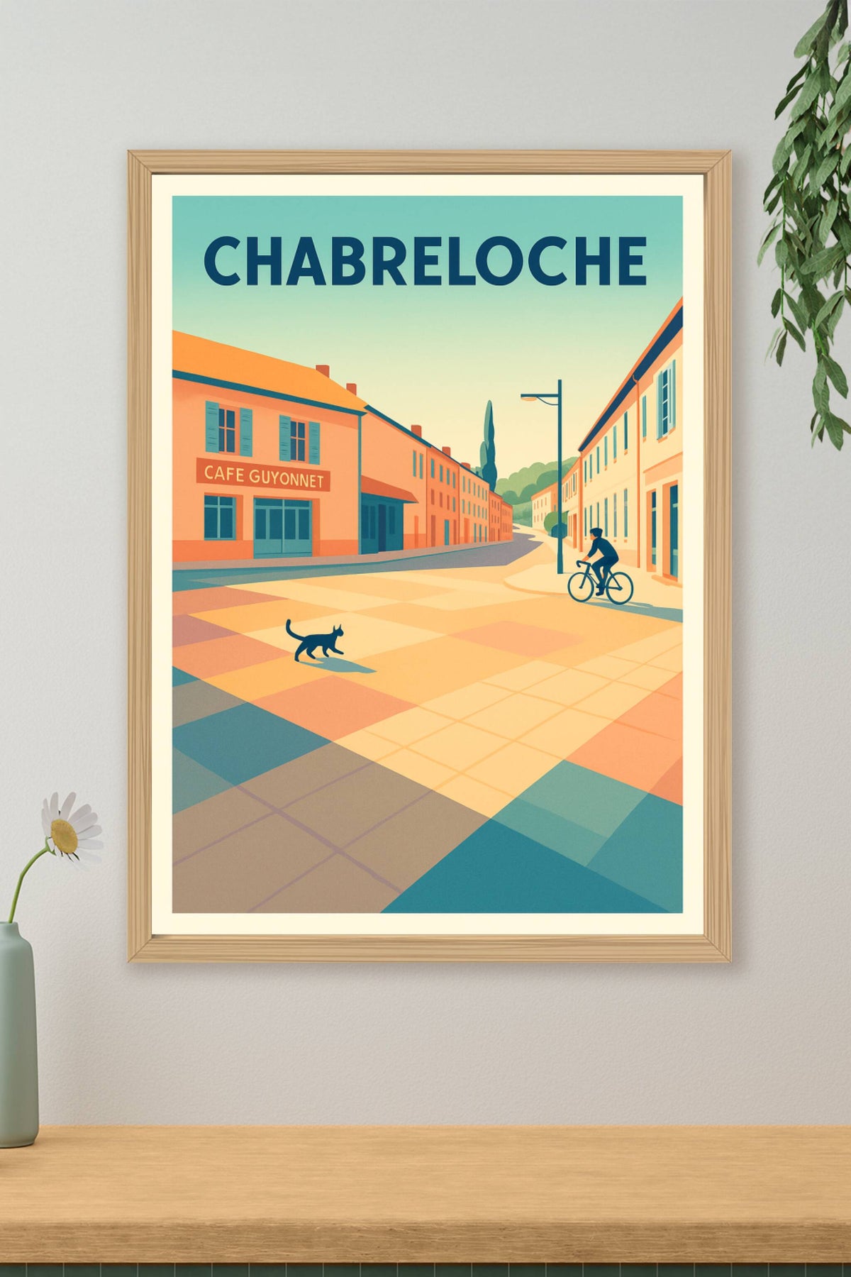 Affiche de Chabreloche - Charme tranquille d'un village en lumière