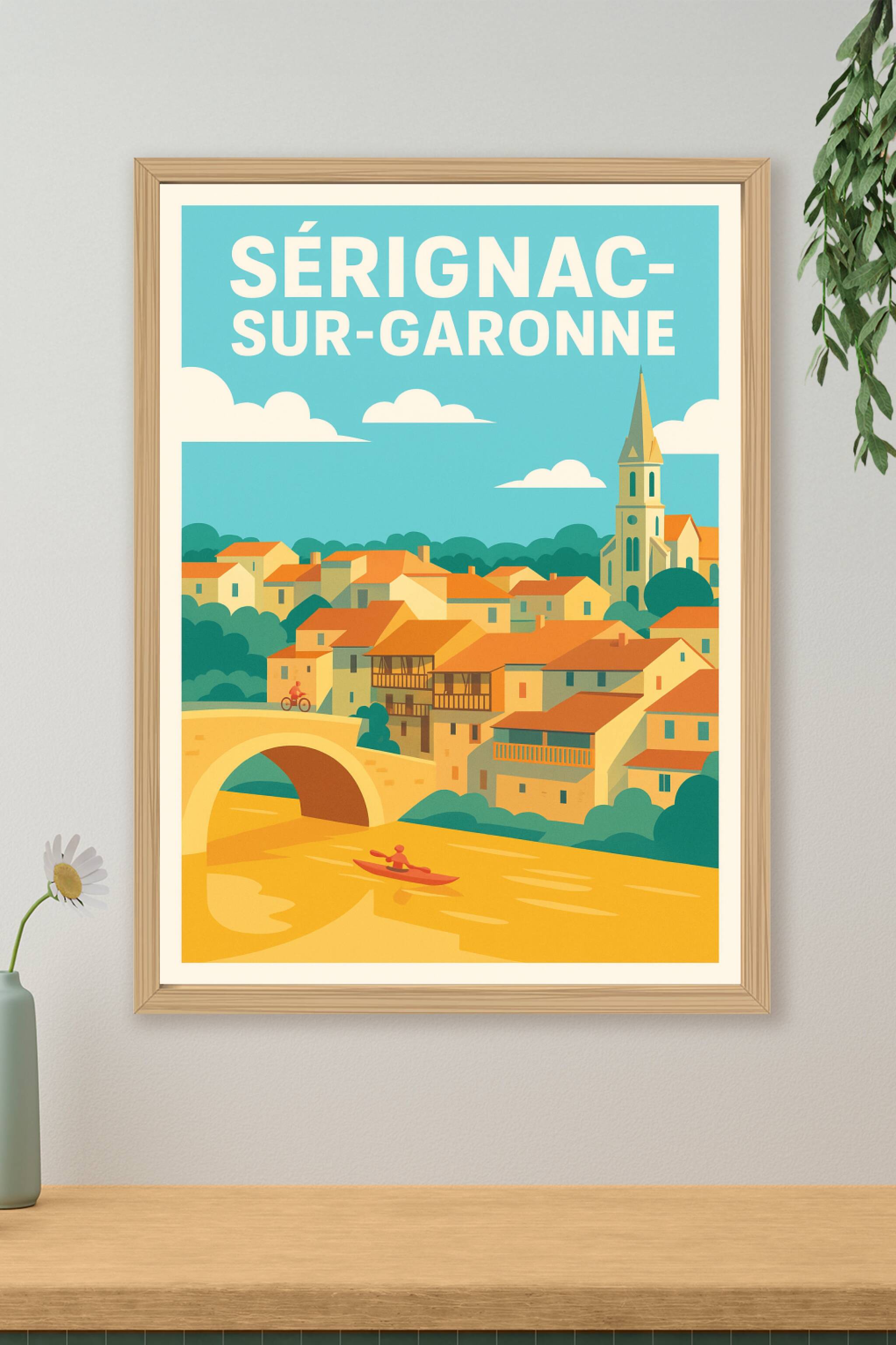 Affiche de Sérignac-sur-Garonne - Charme et douceur de vie au bord de la rivière