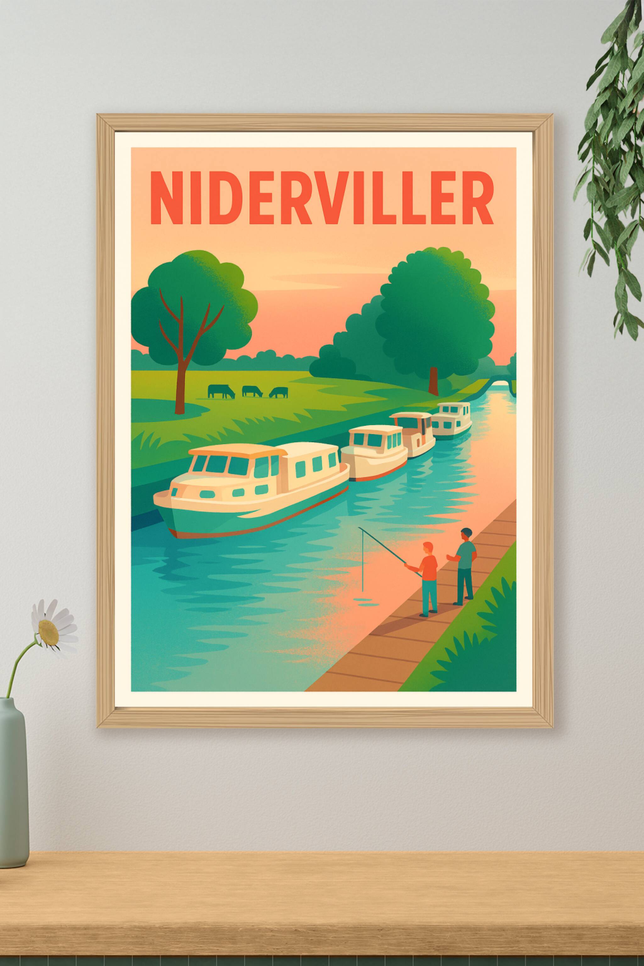 Affiche de Niderviller - Charme bucolique au fil de l'eau