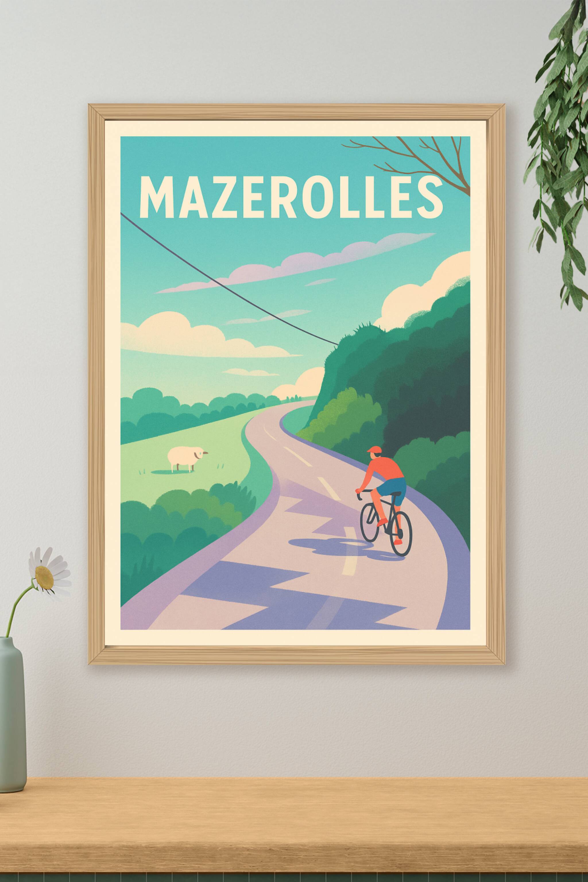 Affiche de Mazerolles - Escapade à vélo au cœur de la nature