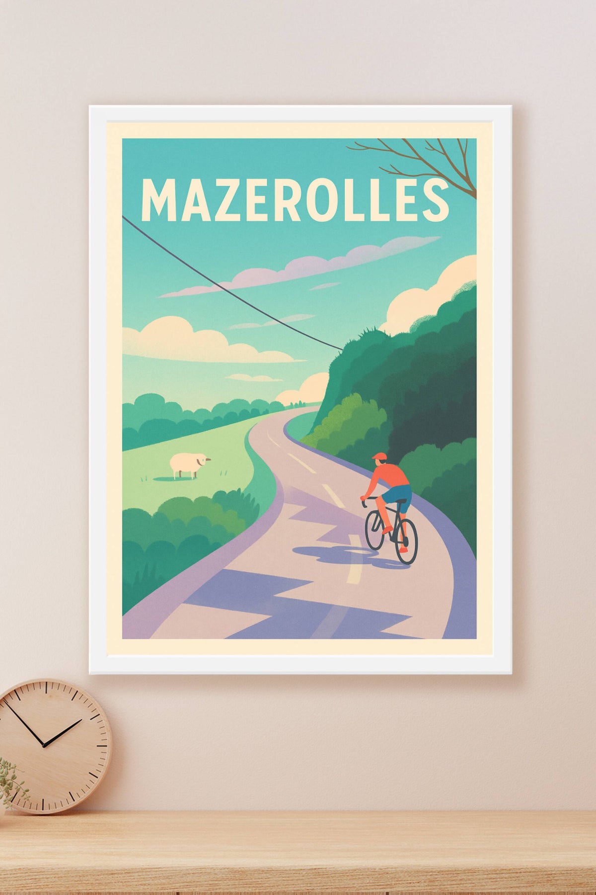 Affiche de Mazerolles - Escapade à vélo au cœur de la nature