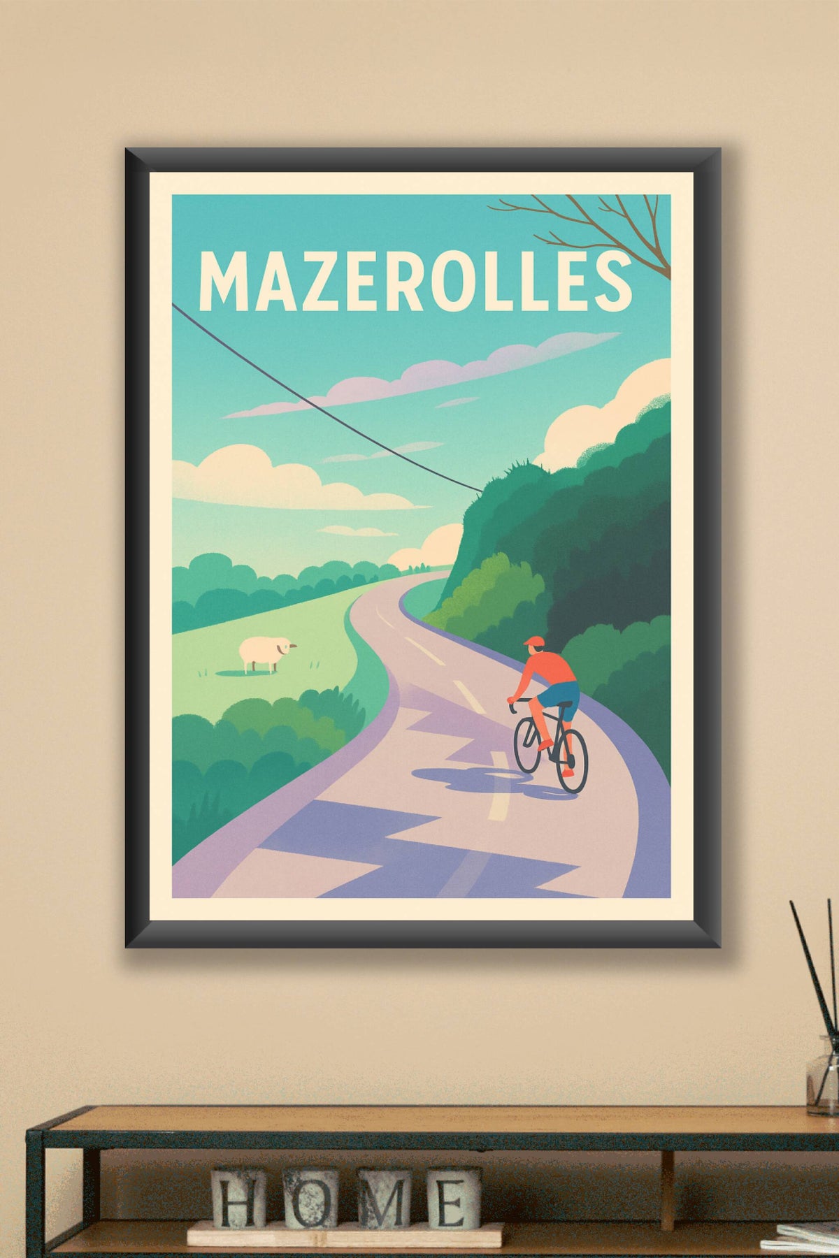 Affiche de Mazerolles - Escapade à vélo au cœur de la nature