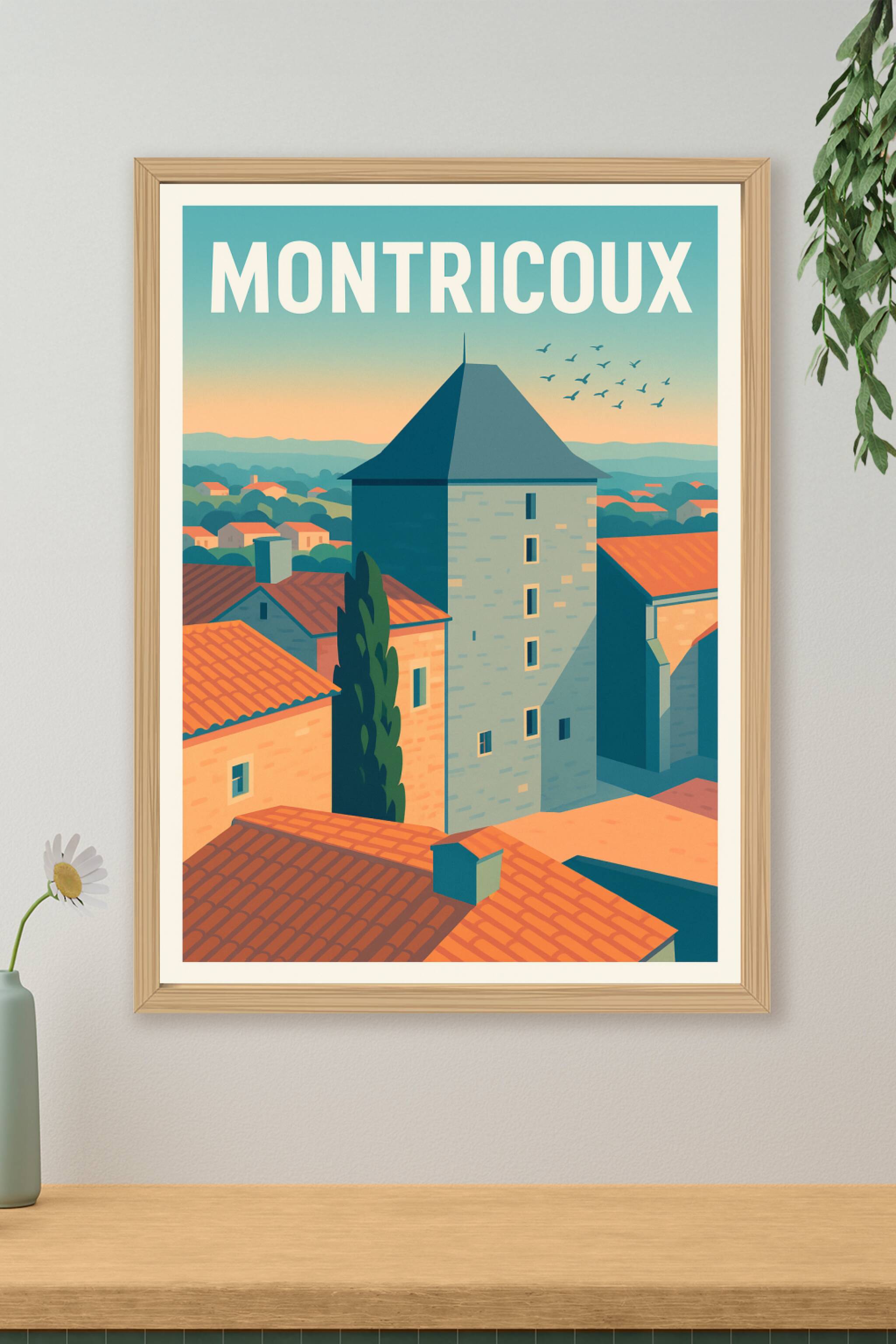 Affiche de Montricoux - Charme et authenticité du Sud-Ouest