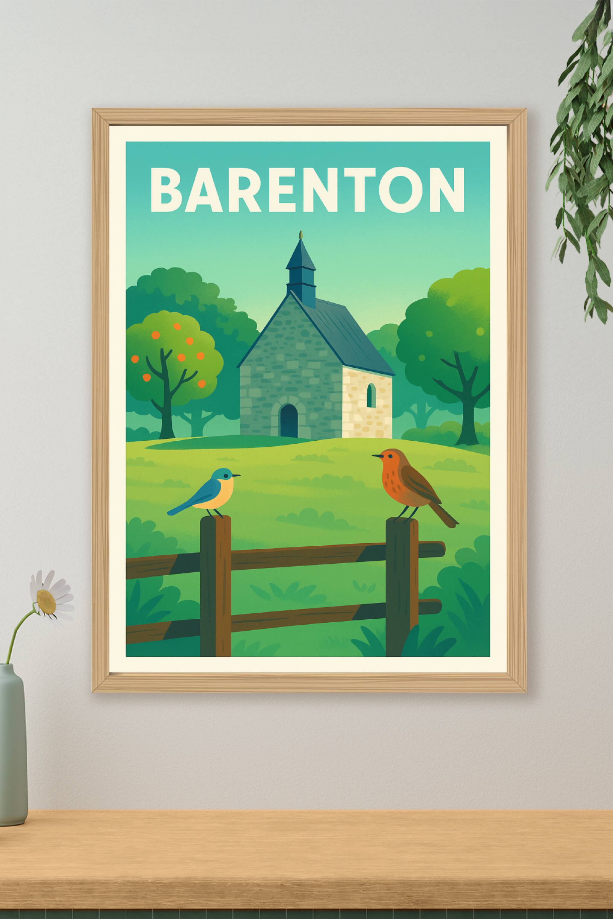 Affiche de Barenton - Charme bucolique et nature paisible