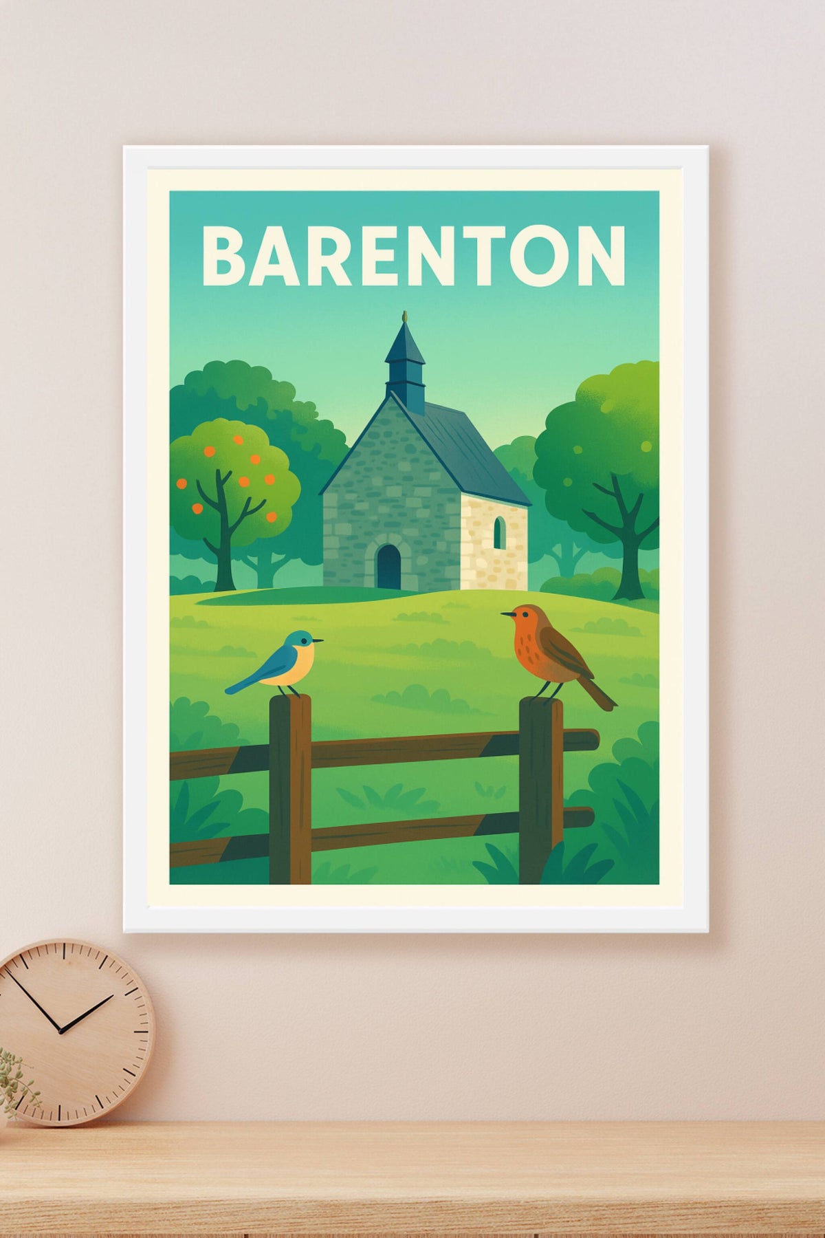 Affiche de Barenton - Charme bucolique et nature paisible