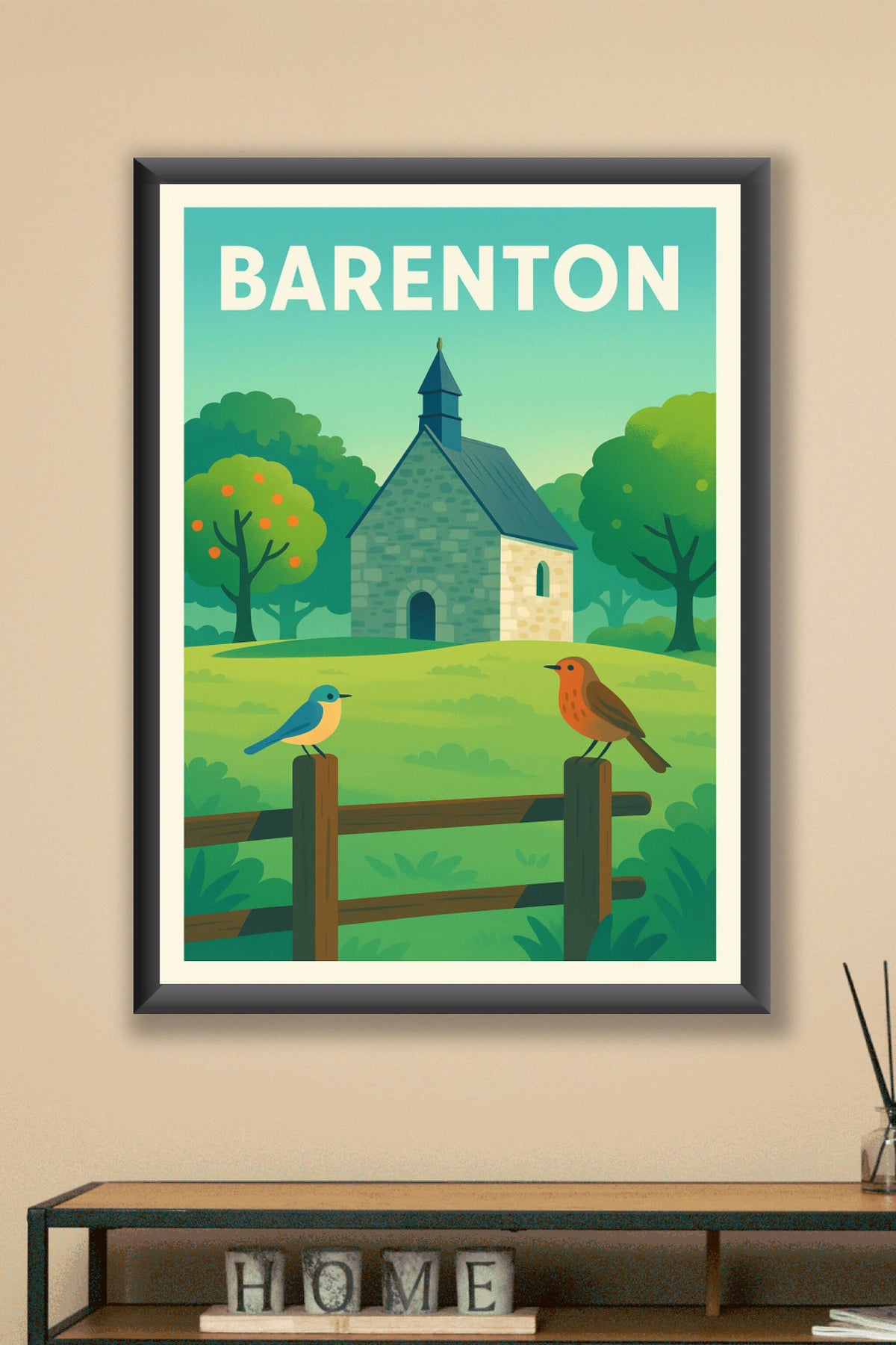 Affiche de Barenton - Charme bucolique et nature paisible