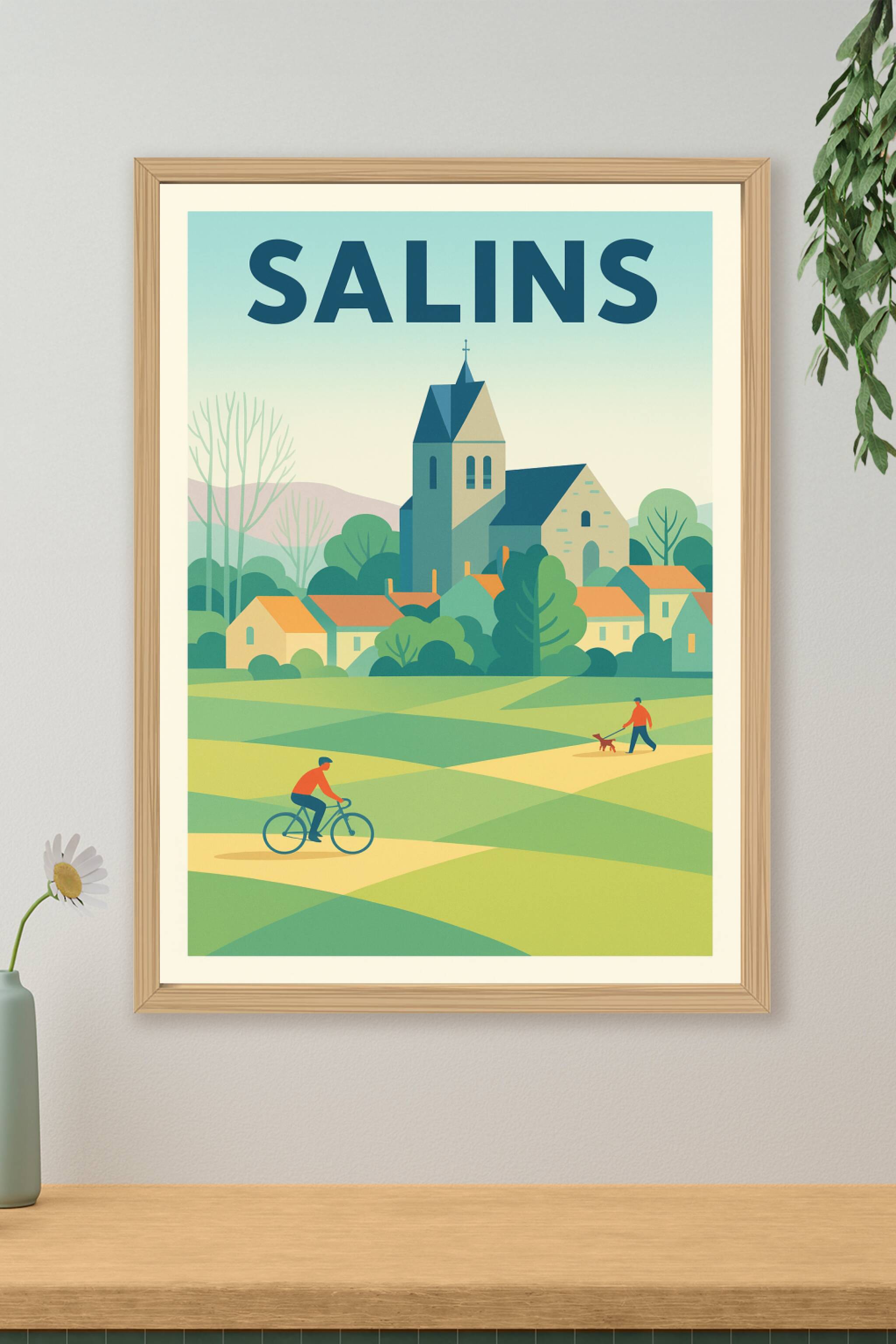 Affiche de Salins - Charme bucolique au cœur de la nature