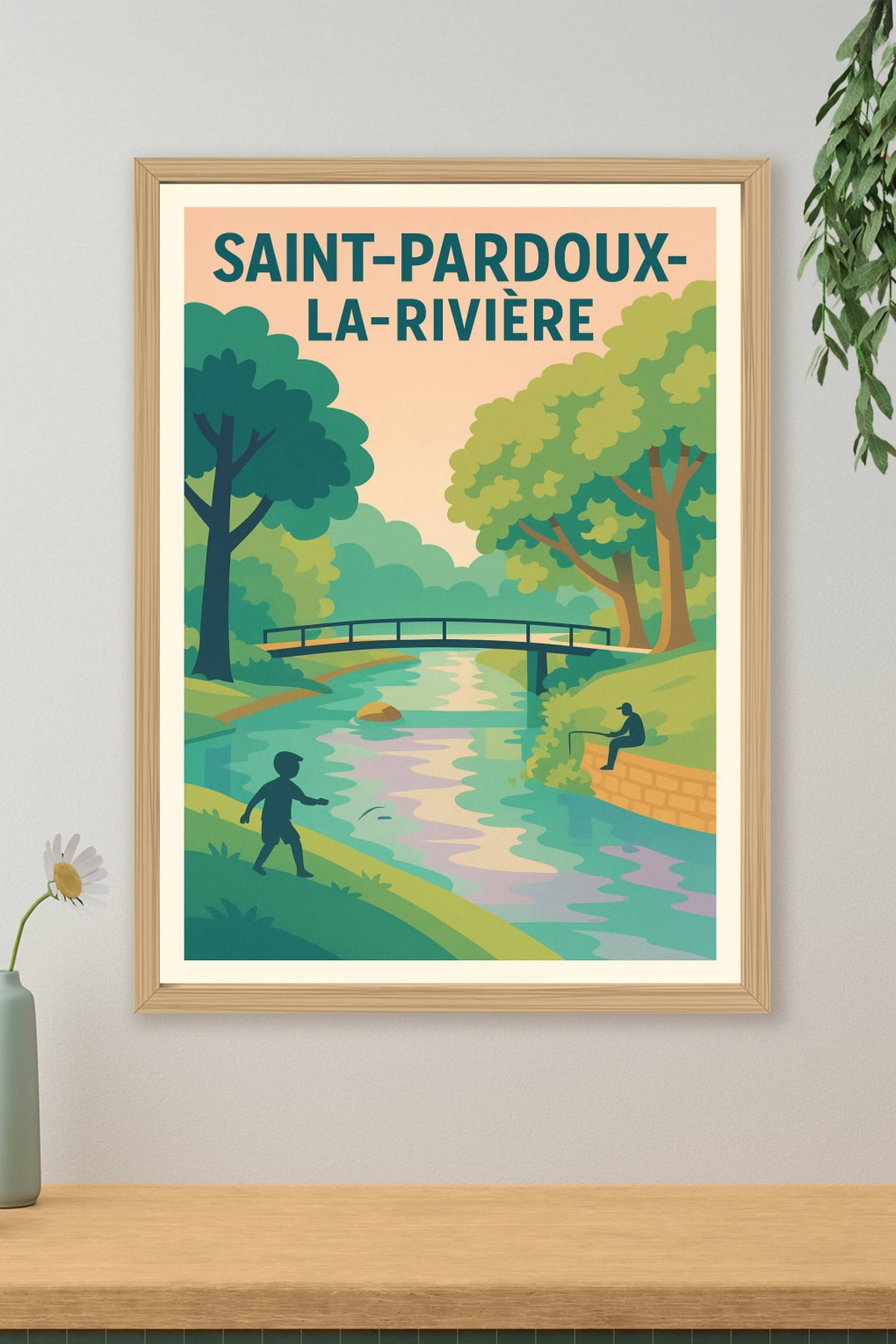 Affiche de Saint-Pardoux-la-Rivière - Sérénité au fil de l'eau