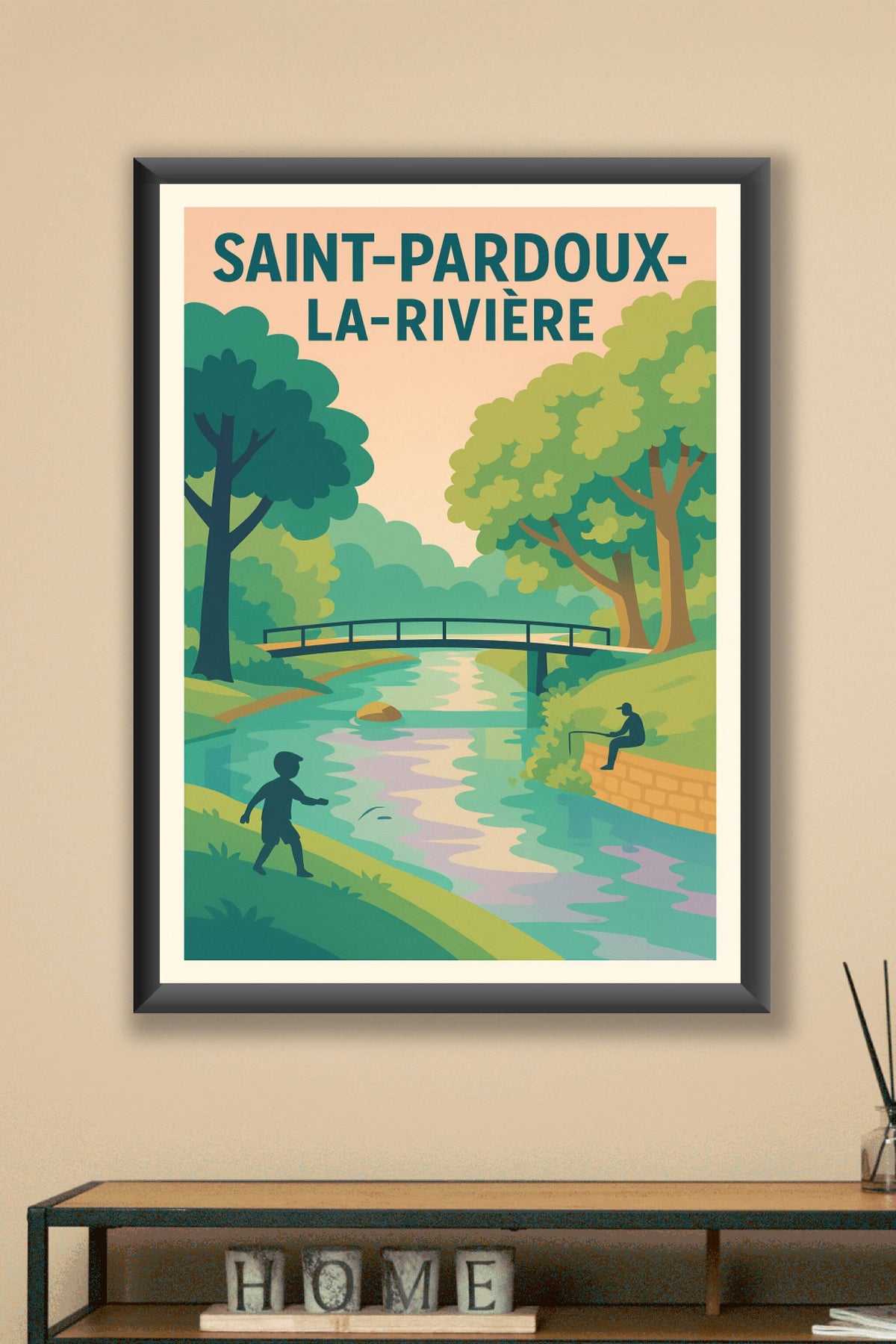Affiche de Saint-Pardoux-la-Rivière - Sérénité au fil de l'eau