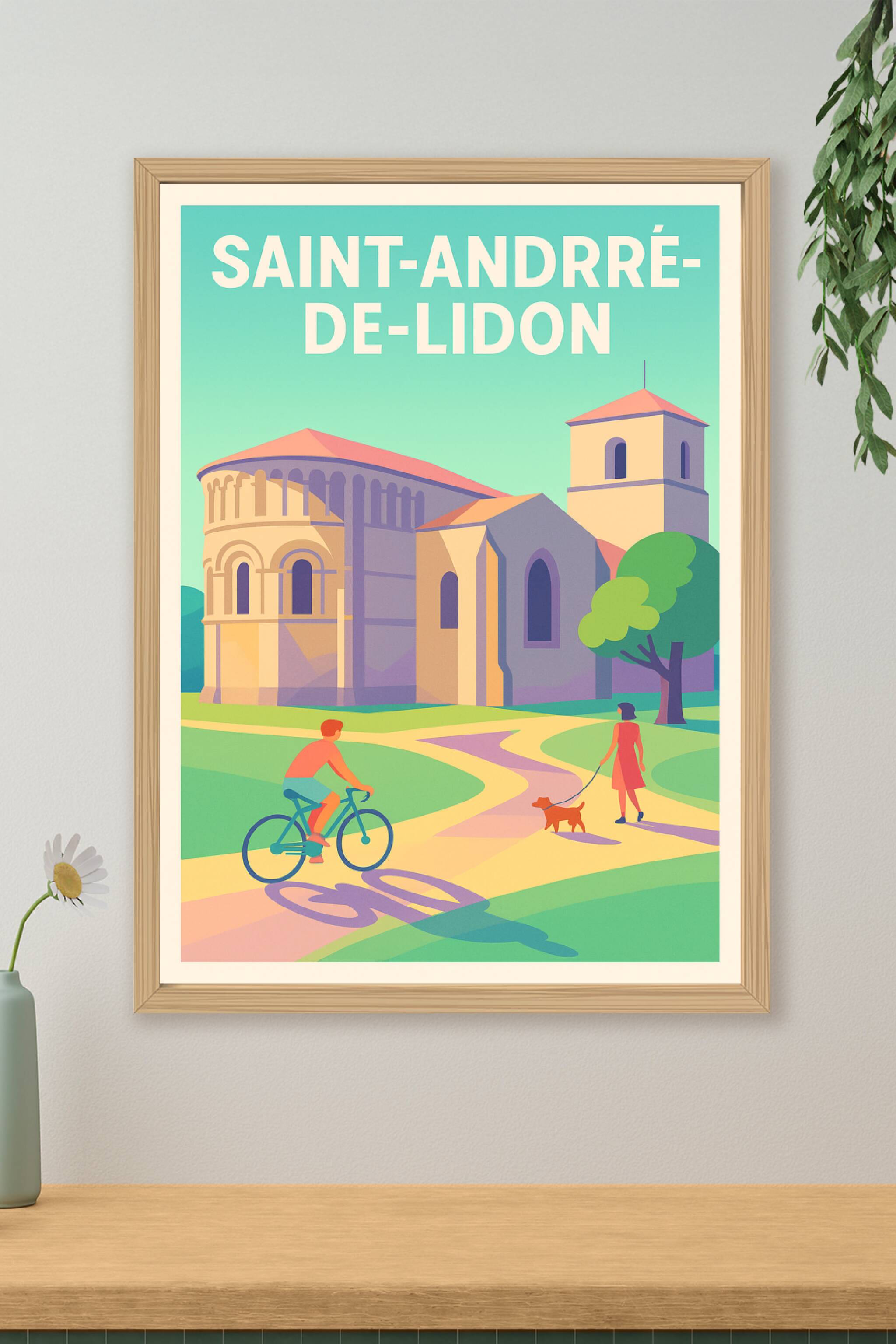 Affiche de Saint-André-de-Lidon - Charme et sérénité au cœur de la Charente-Maritime