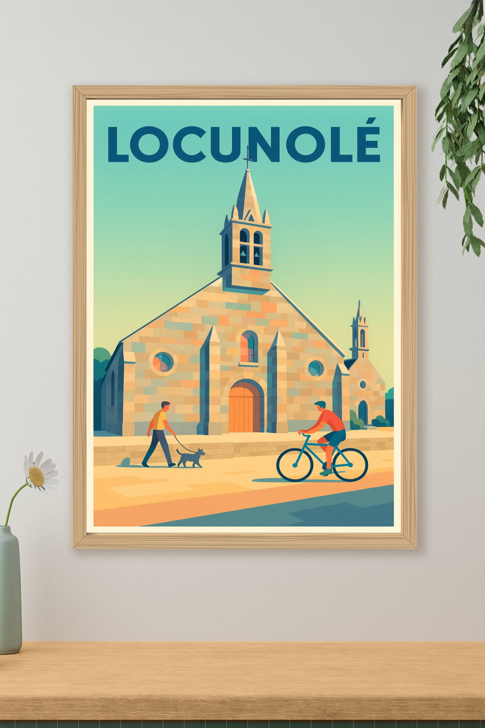 Affiche de Locunolé - Tranquillité et charme breton