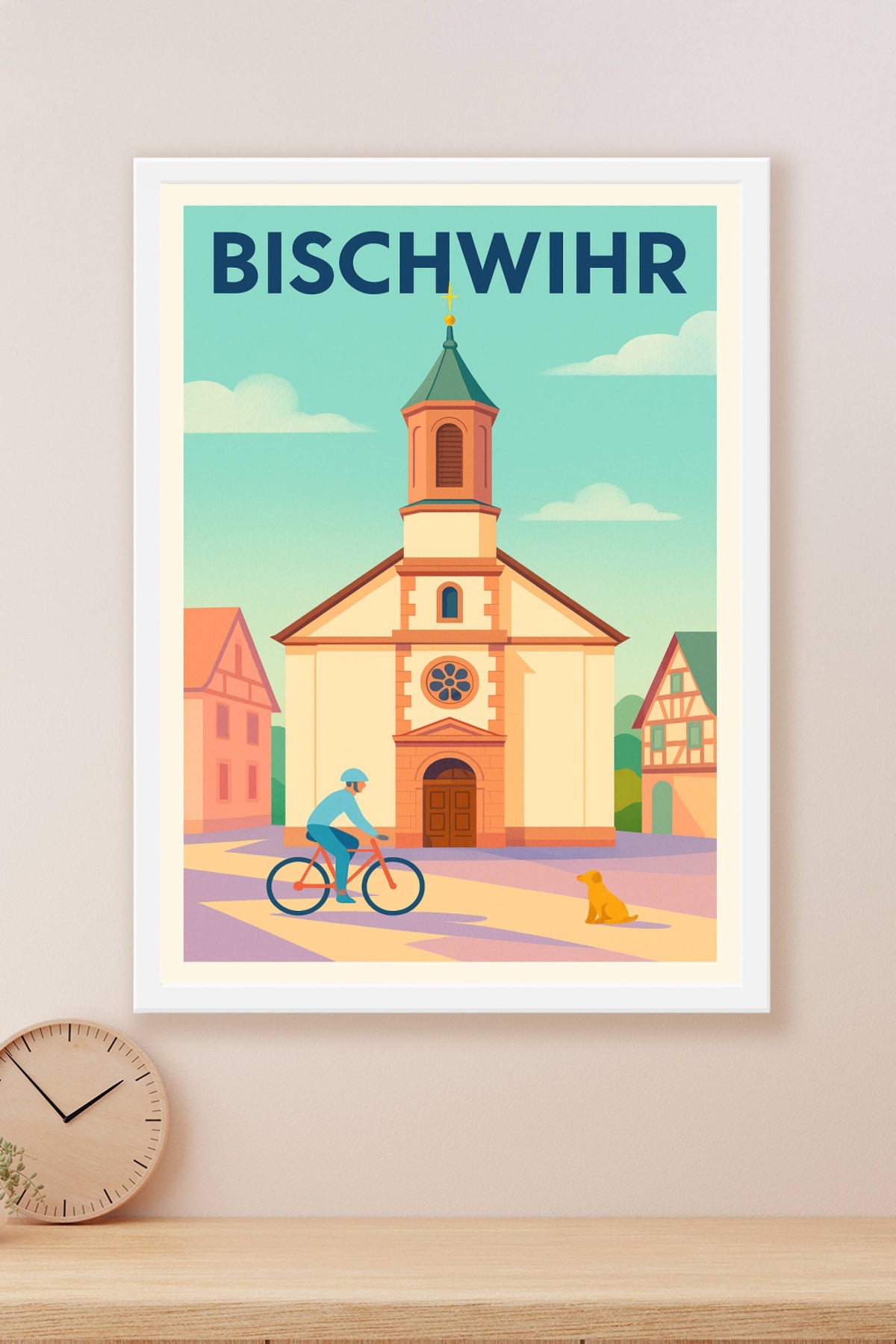 Affiche de Bischwihr - L'authenticité alsacienne au cœur du village