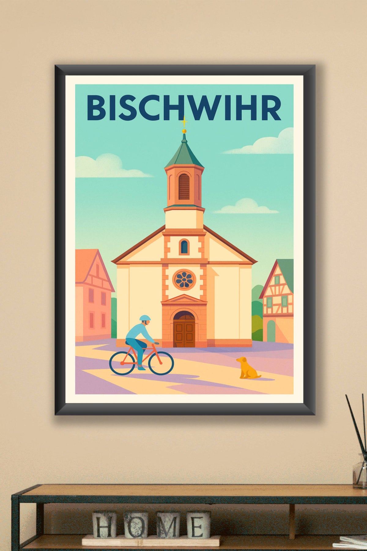 Affiche de Bischwihr - L'authenticité alsacienne au cœur du village