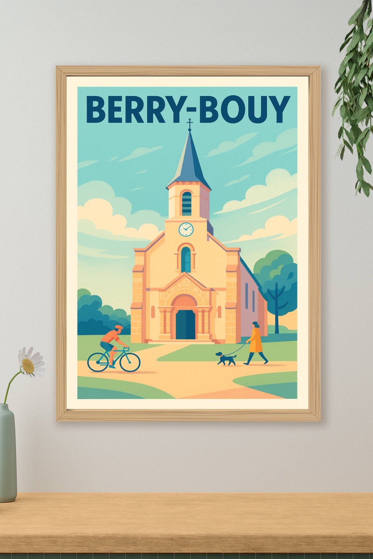 Affiche de Berry-Bouy - Charme paisible au cœur du village
