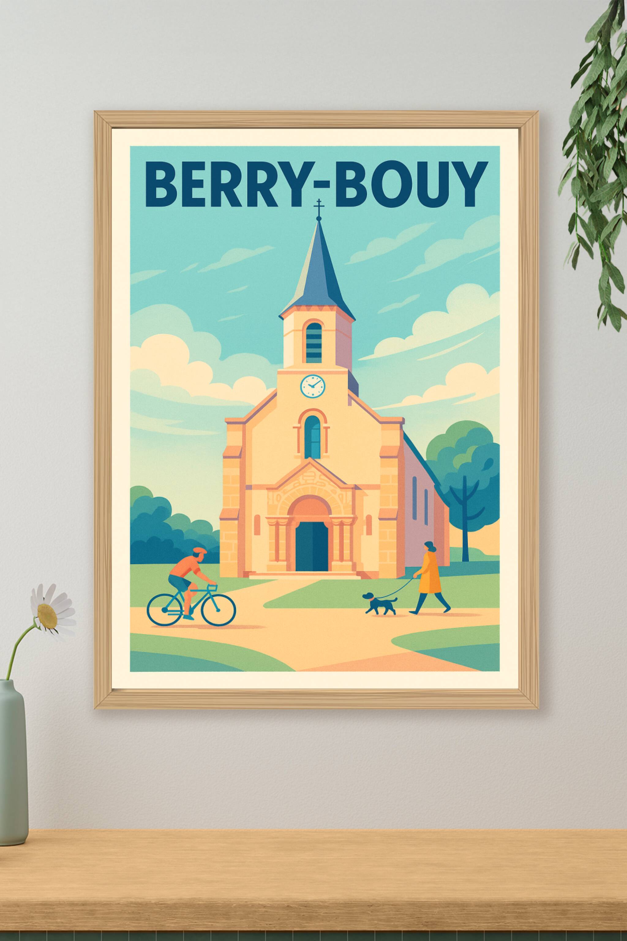 Affiche de Berry-Bouy - Charme paisible au cœur du village