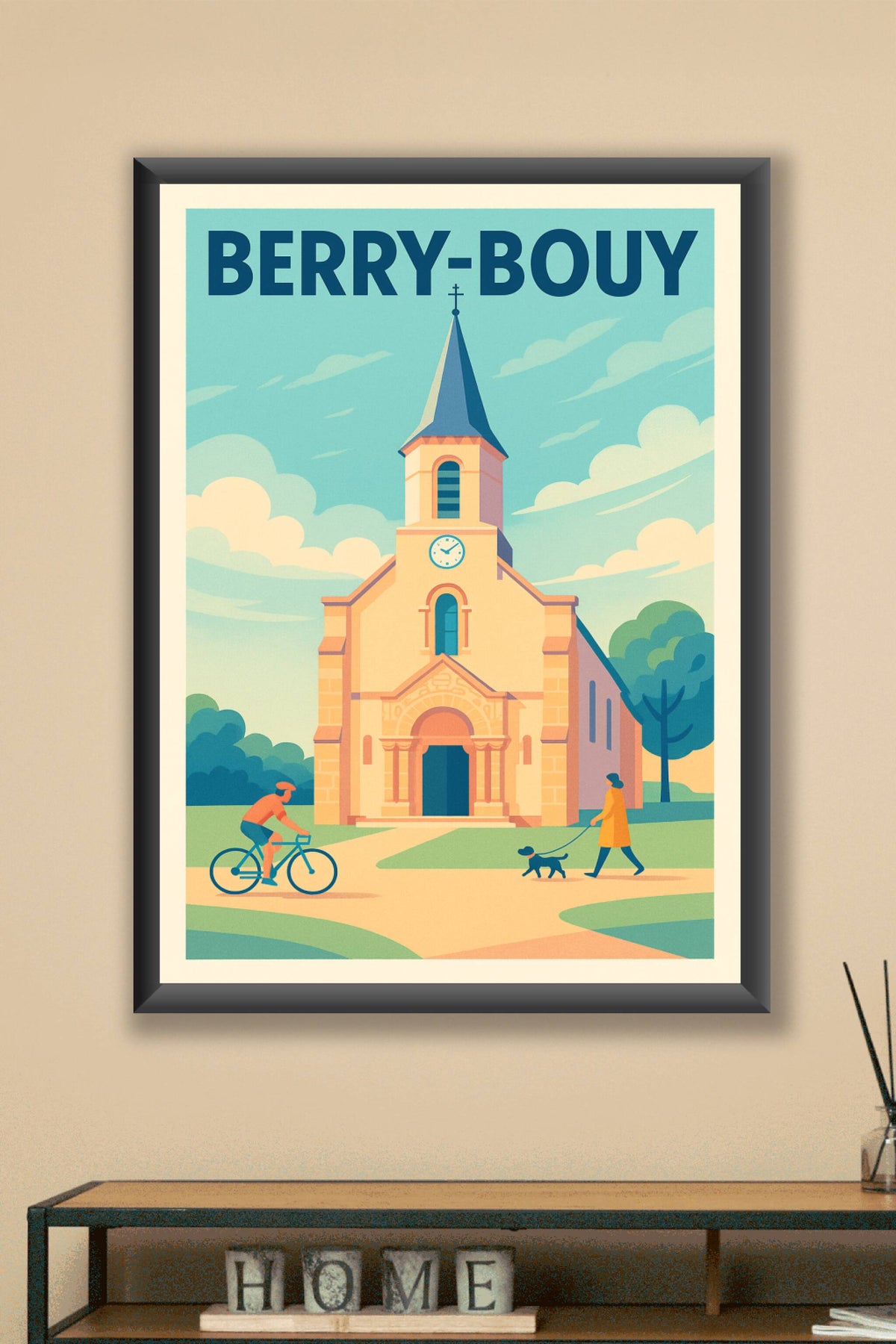 Affiche de Berry-Bouy - Charme paisible au cœur du village