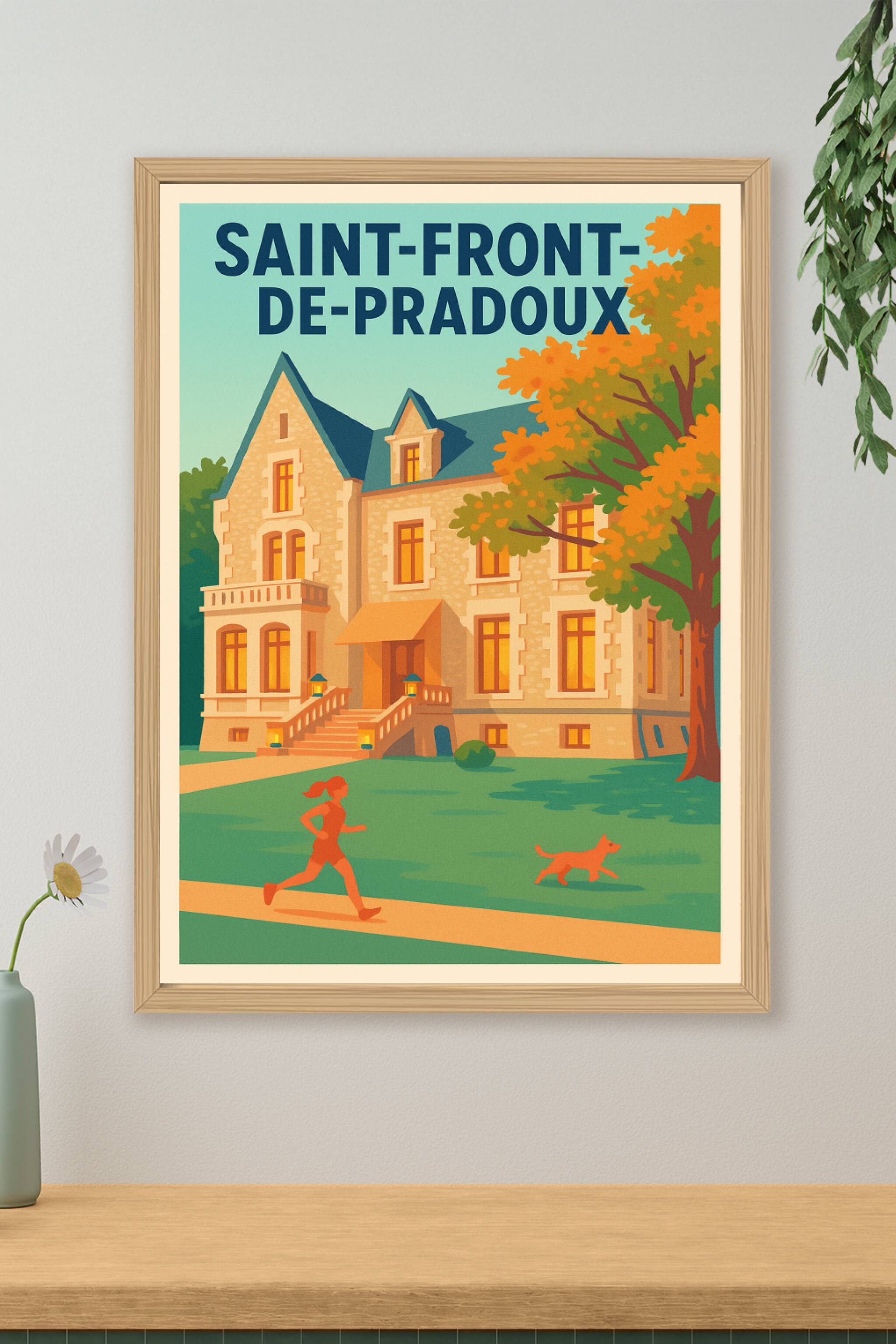 Affiche de Saint-Front-de-Pradoux - Charme et douceur de vivre en Dordogne
