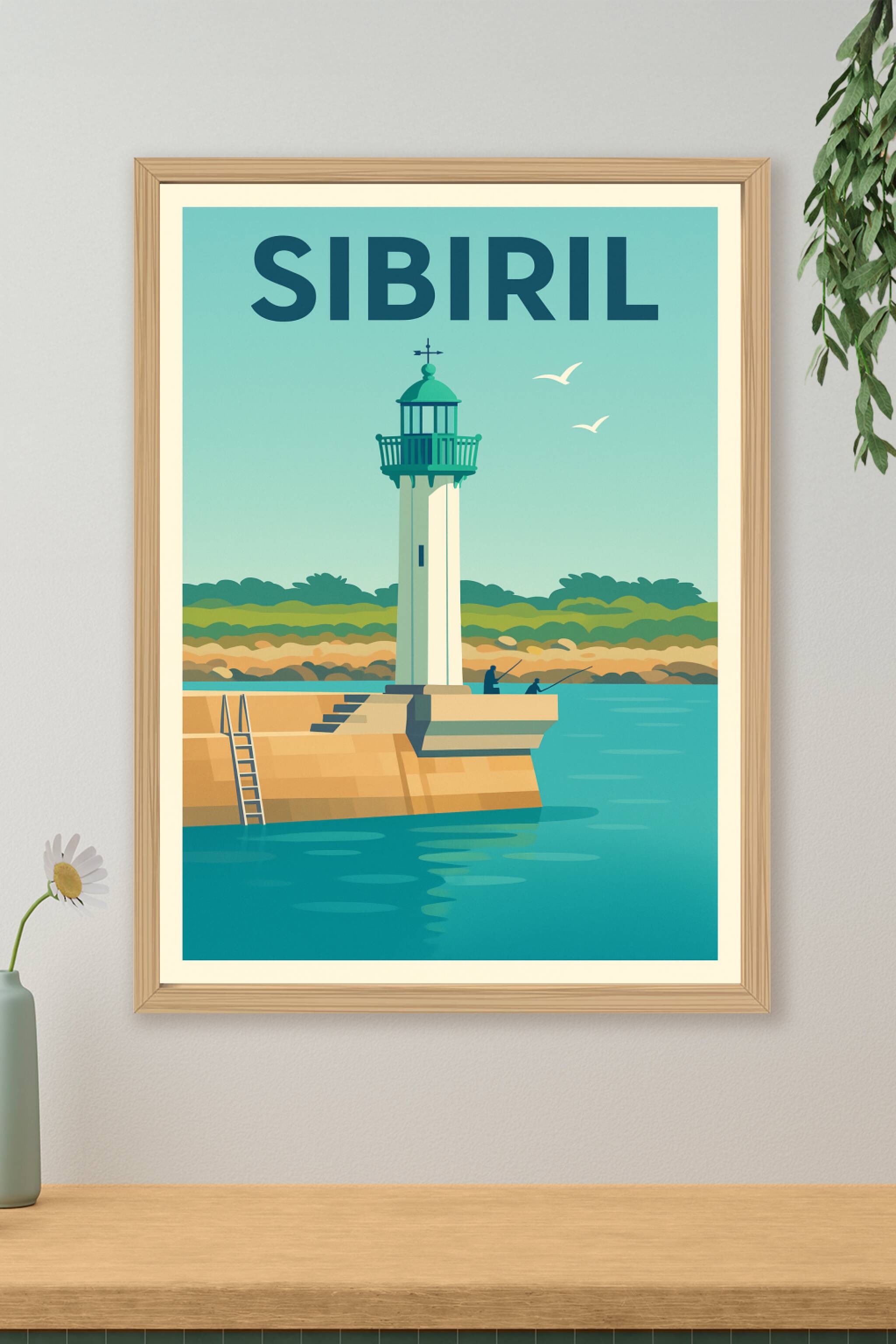 Affiche de Sibiril - Charme côtier et sérénité bretonne