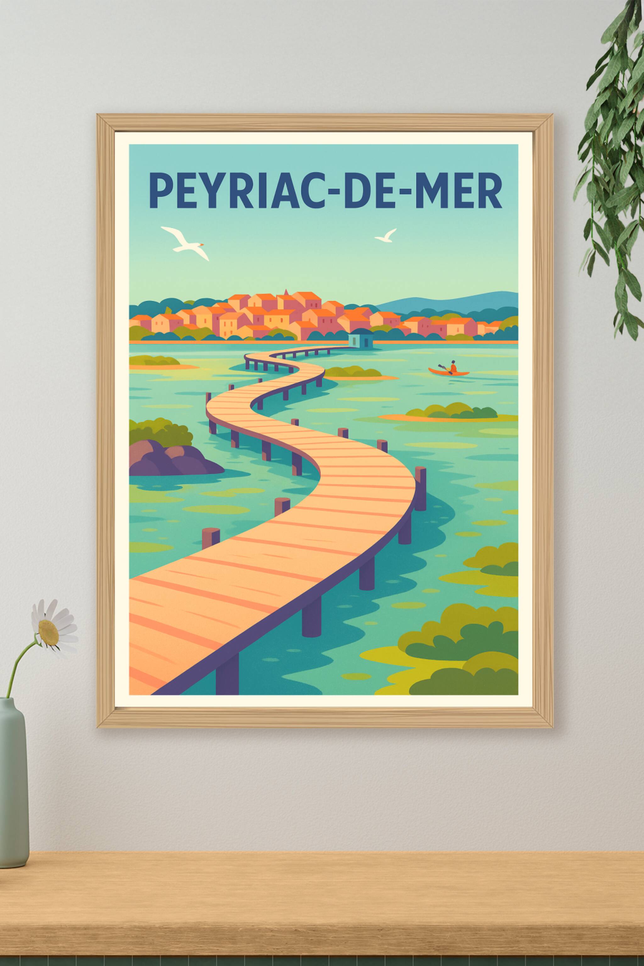 Affiche de Peyriac-de-Mer - Le charme envoûtant du littoral languedocien