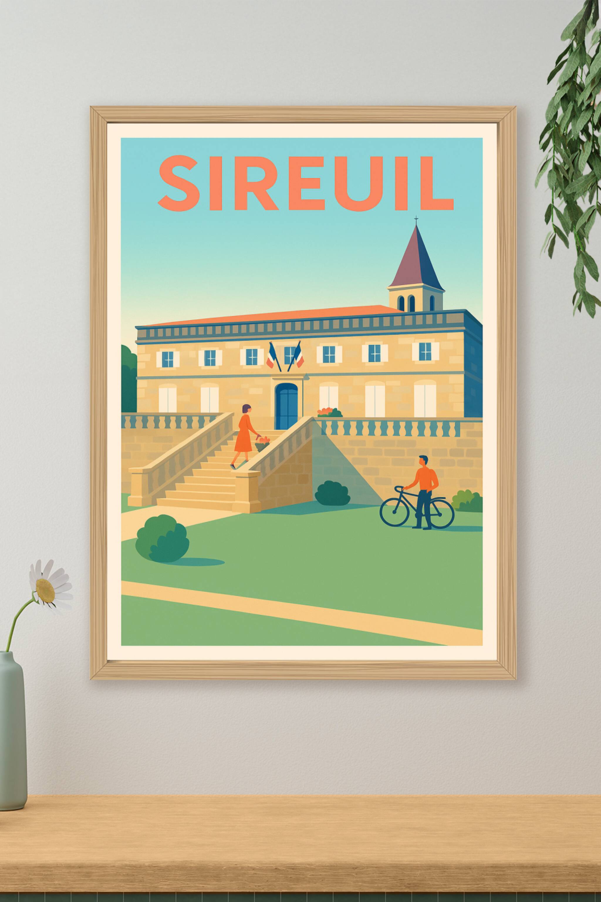 Affiche de Sireuil - Charme et quiétude d'un village pictural
