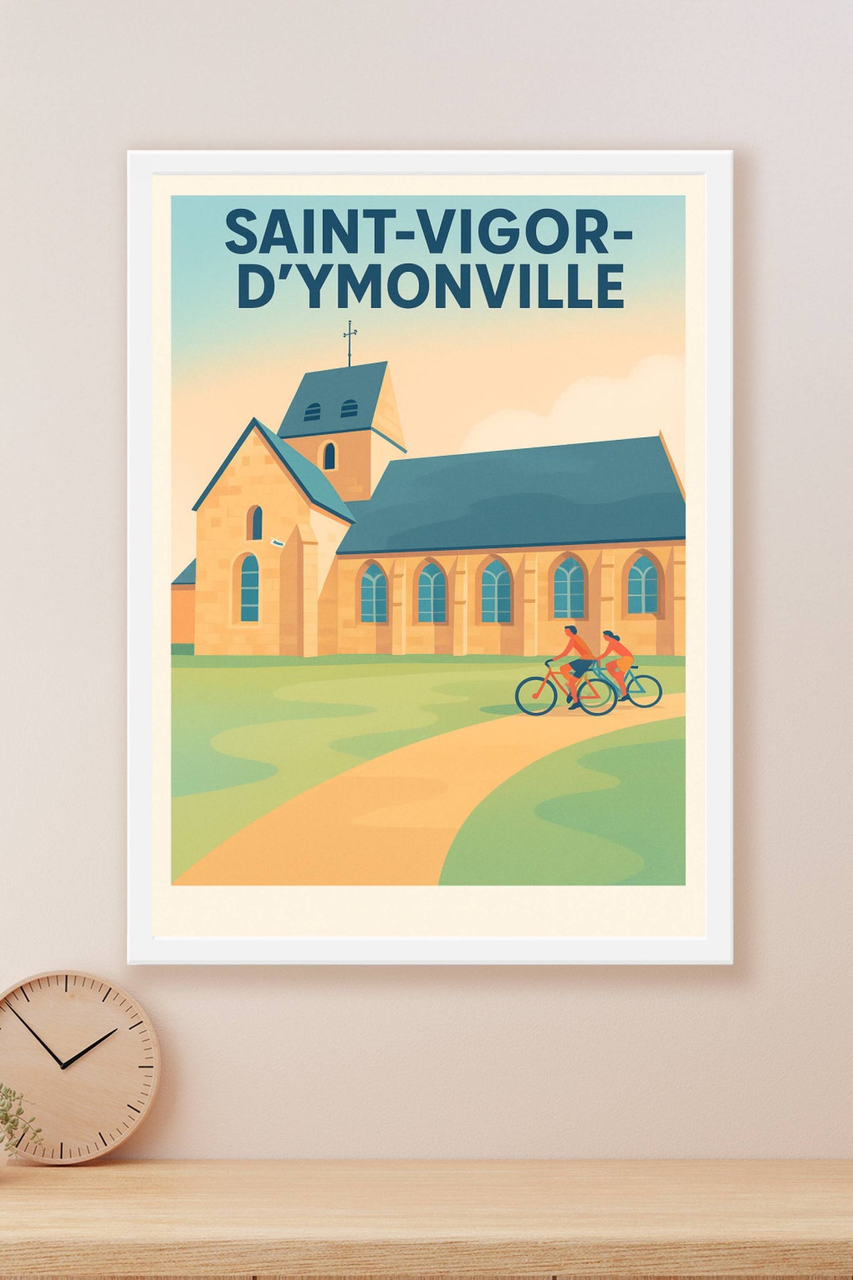 Affiche de Saint-Vigor-d'Ymonville - Charme et sérénité à vélo