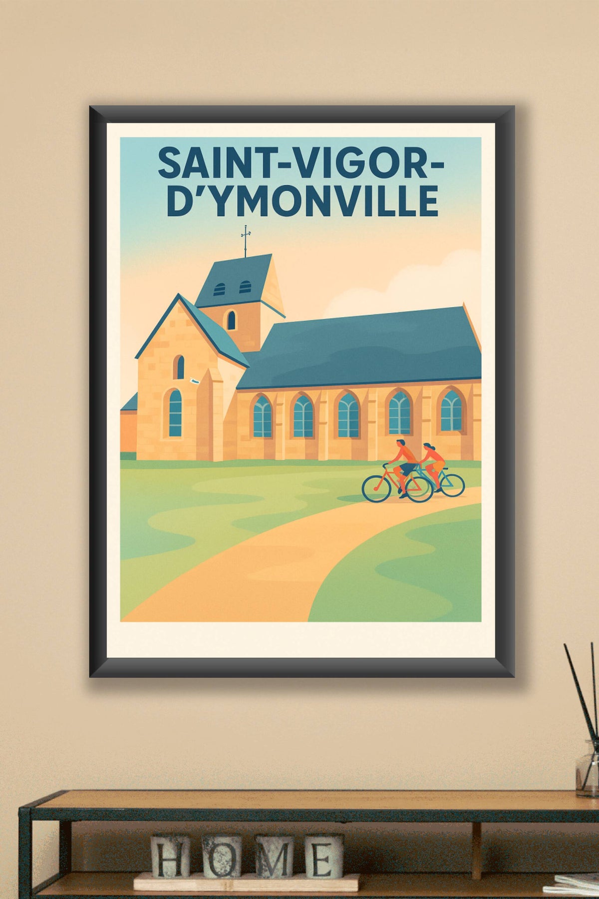 Affiche de Saint-Vigor-d'Ymonville - Charme et sérénité à vélo